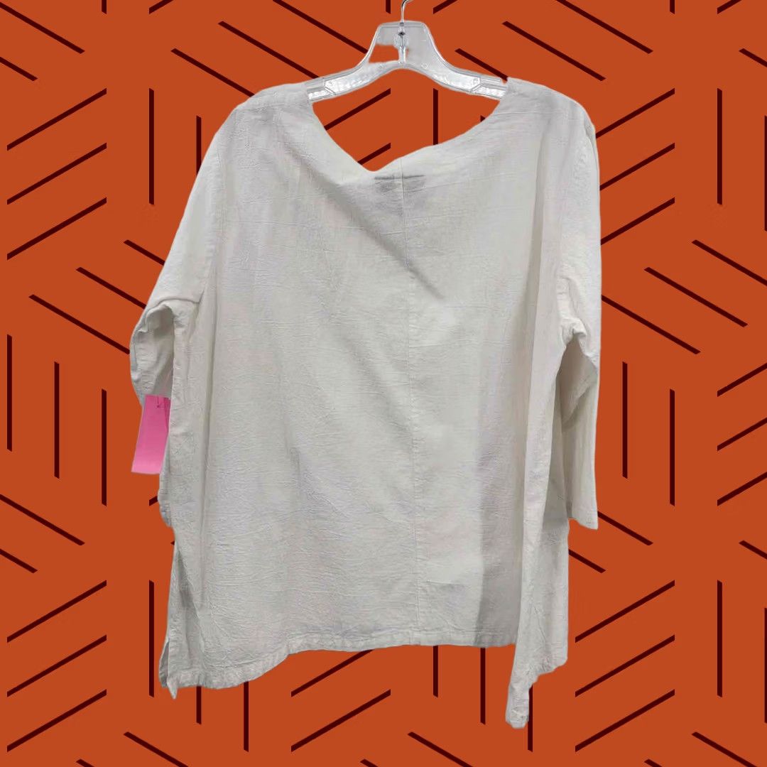 Vintage Palm Grove Blouse White XL Plus Size XL / US 12-14 / IT 48-50 - 1 Thumbnail