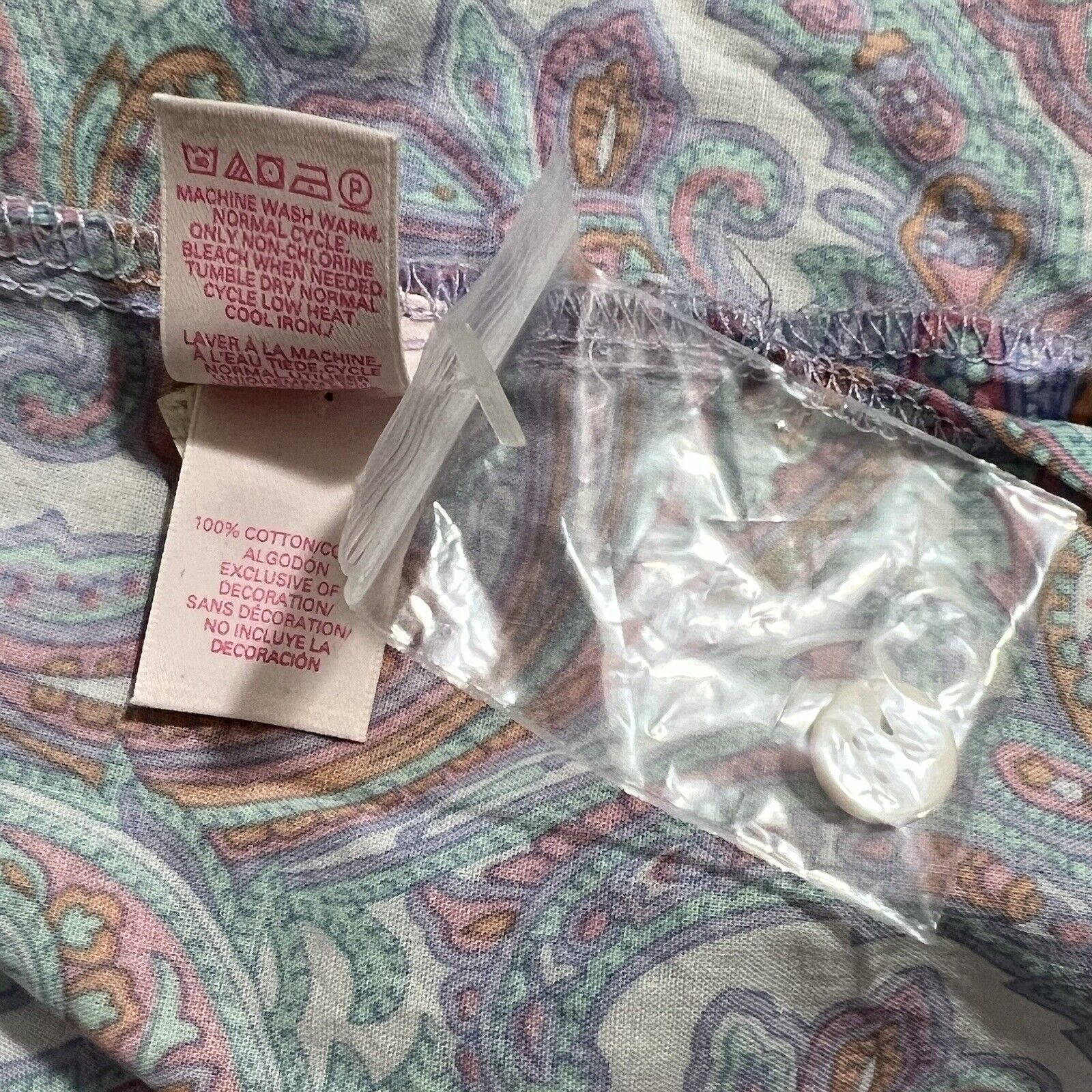 Victoria's Secret Victoria's Secret Paisley Patterned Button Up Sleep Shirt Size ONE SIZE - 4 Thumbnail