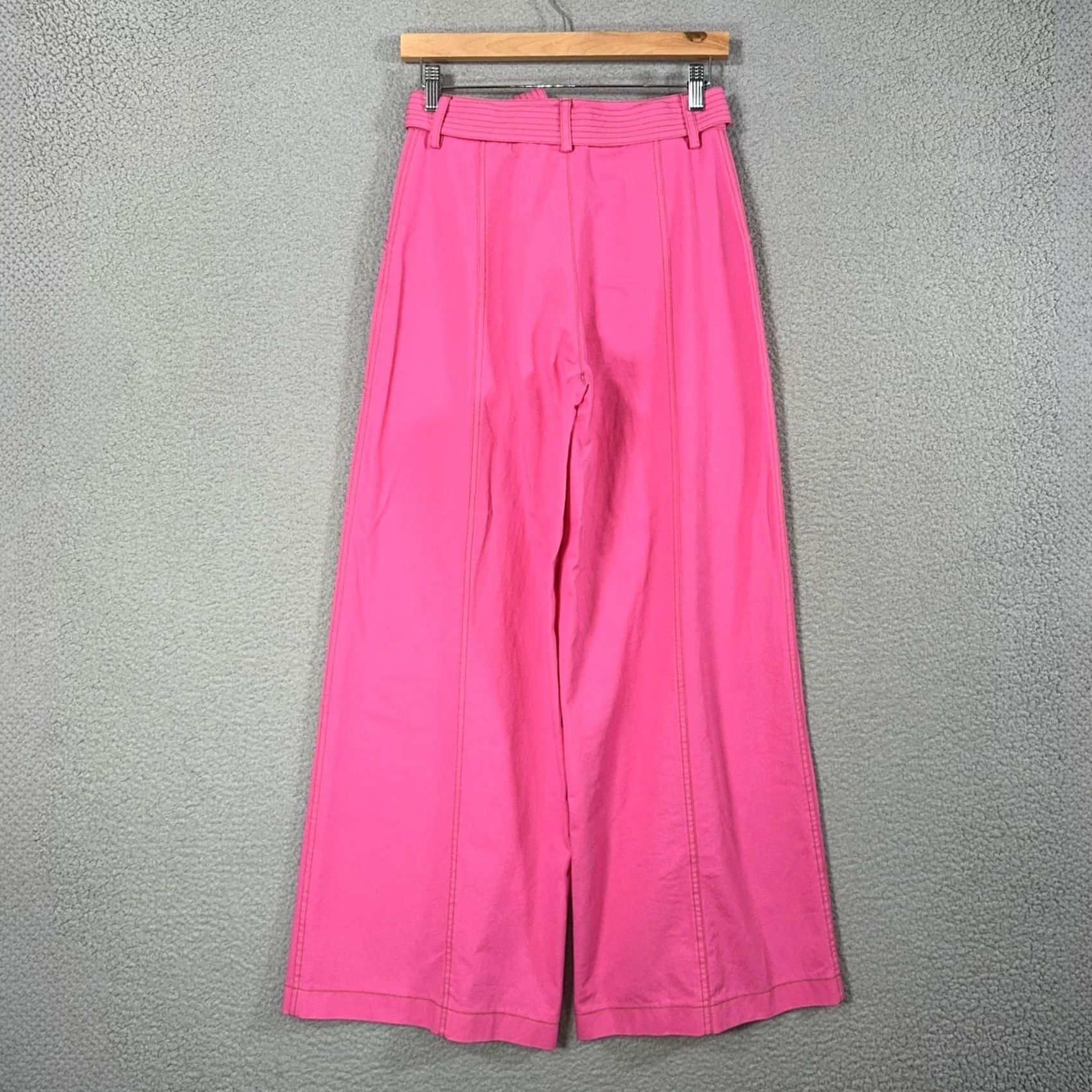 Farm Rio Farm Rio Pants Womens 25 Pink Wide Leg Belted High Rise Chino Twill Utility Pants Womens Pink Chino Wide-Leg Belted High Rise 25 Mens Womens Girls? Size 42" / US 20 - 4 Thumbnail