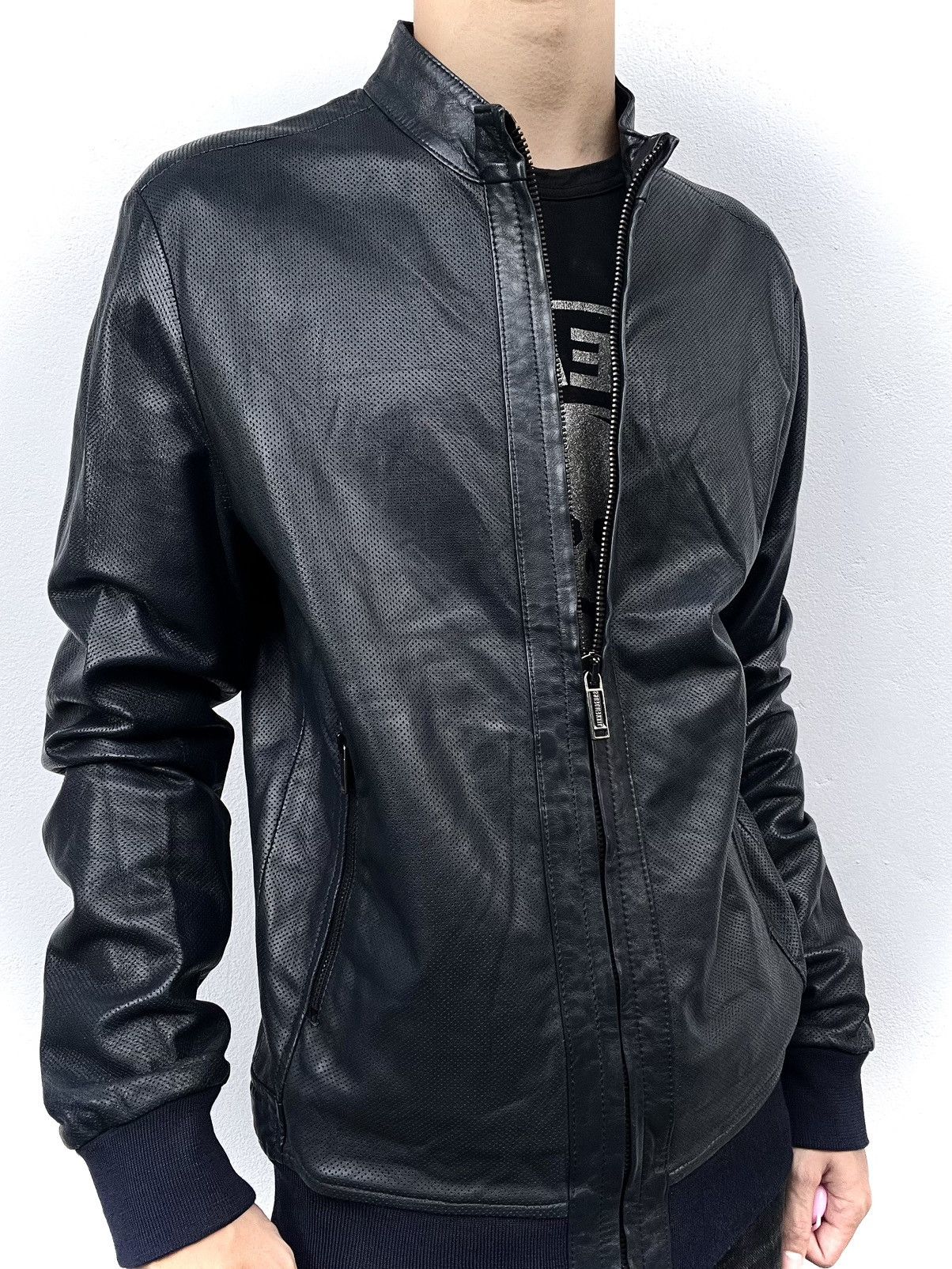 Dirk Bikkembergs 2000s Dirk Bikkembergs Leather Jacket Size US L / EU 52-54 / 3 - 3 Thumbnail