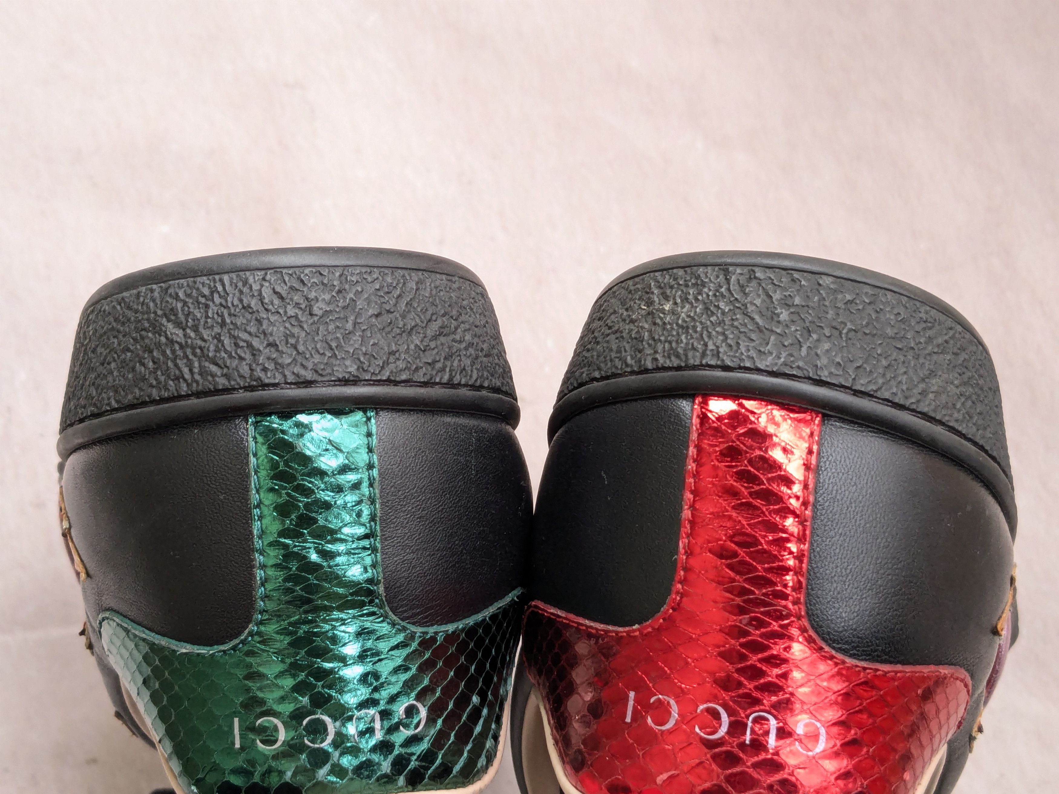 Gucci Gucci Ace Sneakers Fire Flame 8.5 Logo Low Tops 440724 Size US 8.5 / EU 41-42 - 14 Thumbnail
