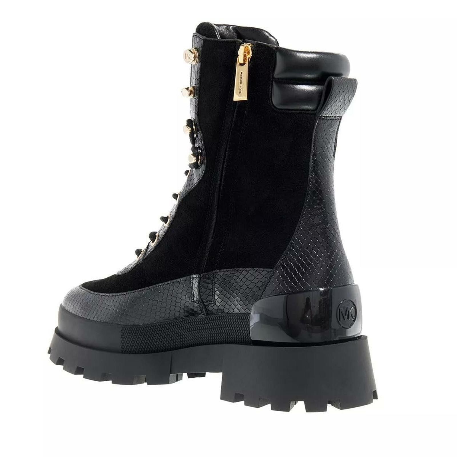Michael Kors Michael Kors Womans Rowan Lace-Up Bootie Black Boots 7 M NEW Size US 7 / IT 37 - 4 Thumbnail