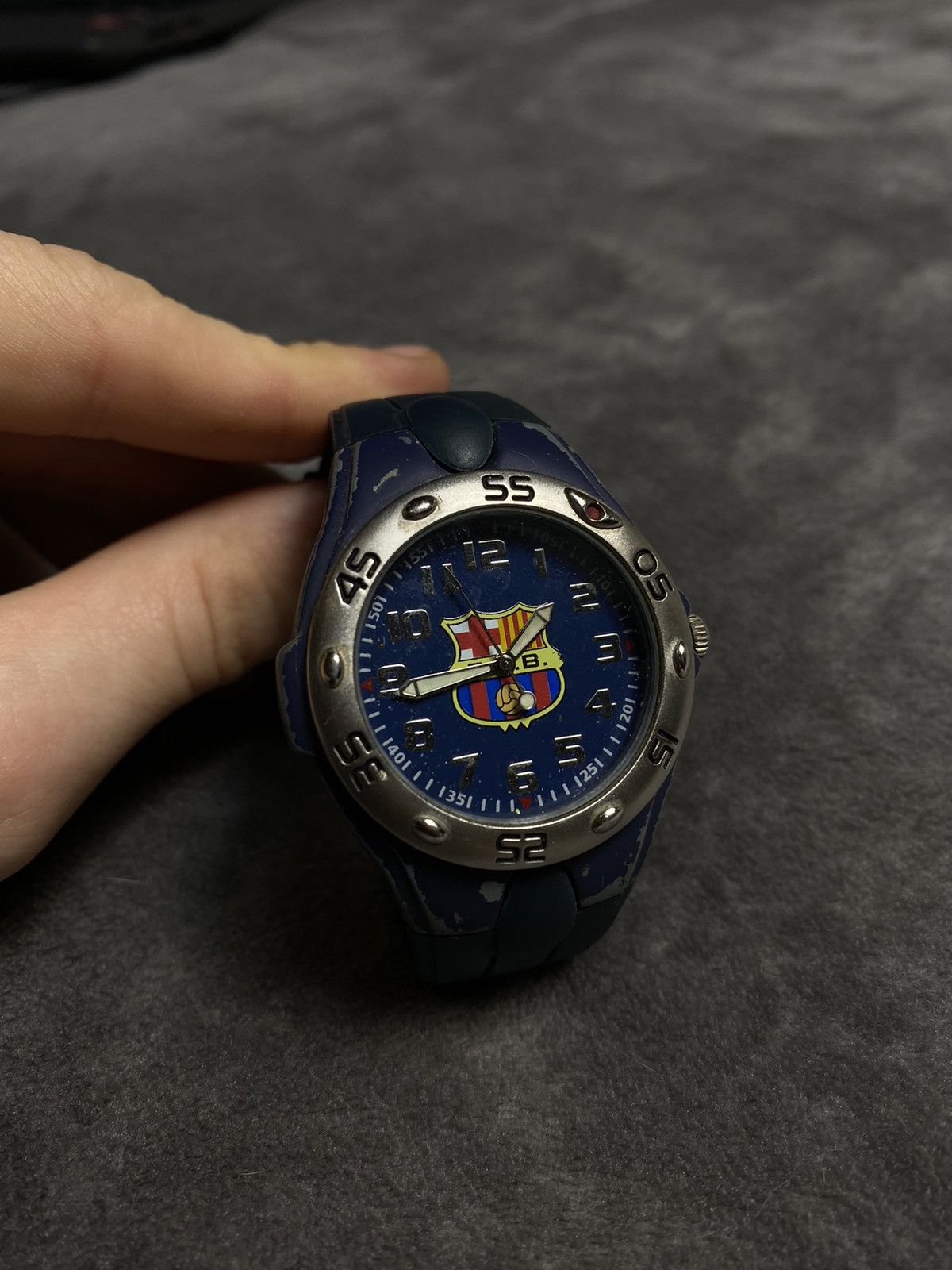 Jewelry Futuristic Vintage Japanese FC Barcelona Watch | Work 100% Size ONE SIZE - 2 Thumbnail
