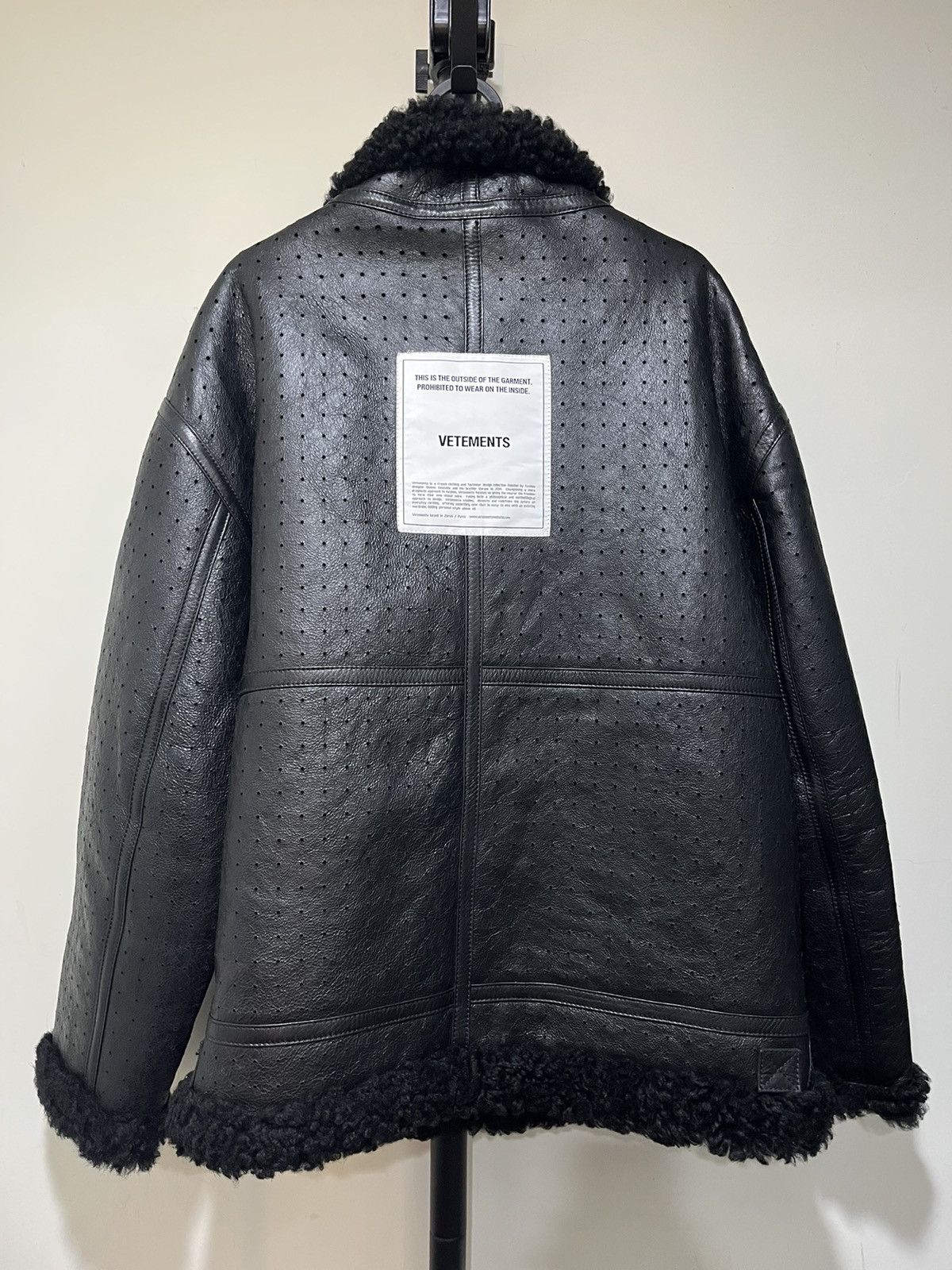 Vetements VETEMENTS Leather Shearling Jacket Size US XS / EU 42 / 0 - 2 Thumbnail