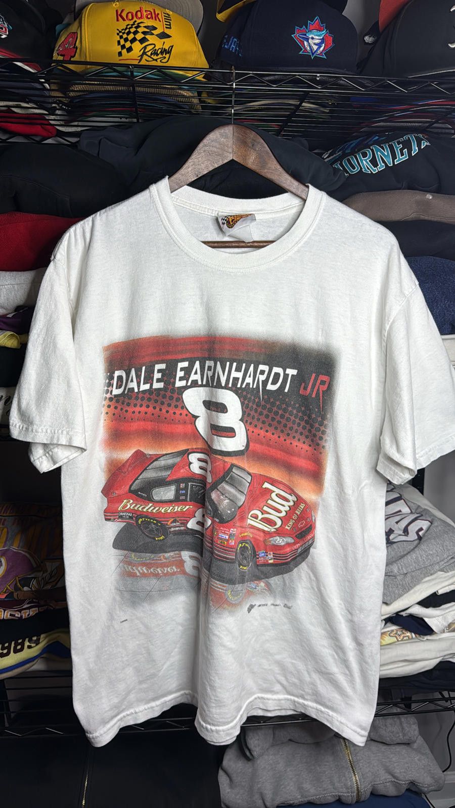Designer Vintage Dale Earnhardt Jr. Budweiser T-Shirt Size US XL / EU 56 / 4 - 1 Thumbnail