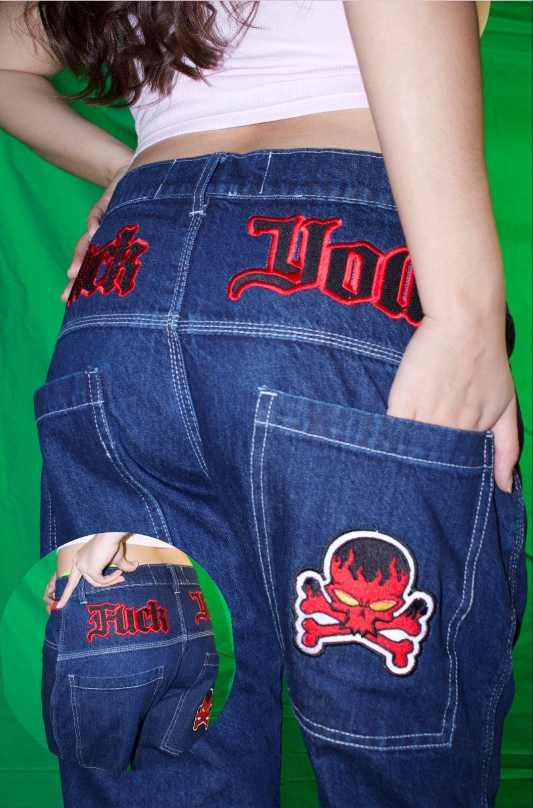Other Xantana F*CK YOU Jeans Size US 32 / EU 48 - 5 Thumbnail