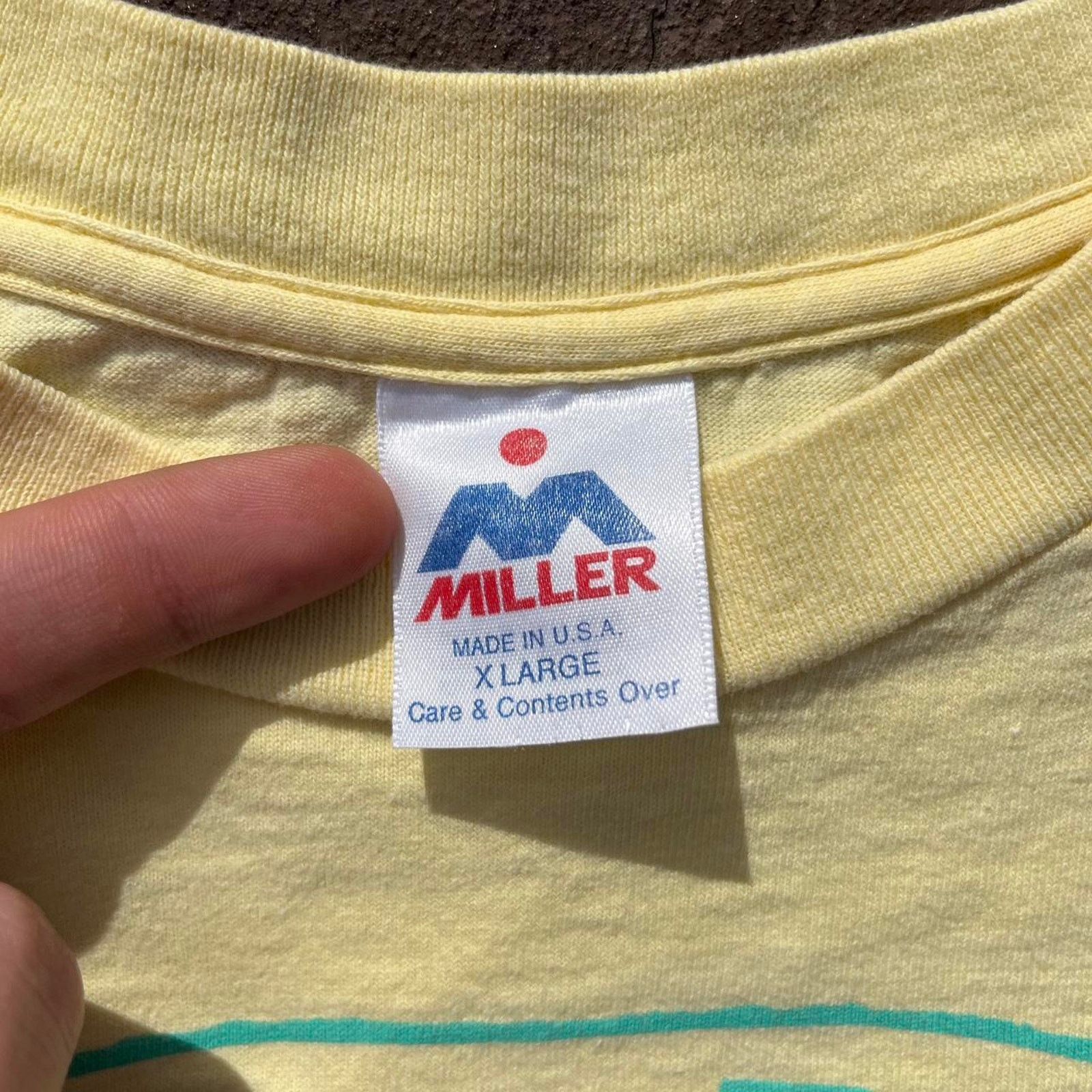 Mac Miller Vintage Yellow Maui Beach Society Single Stitch Shirt Size US XL / EU 56 / 4 - 2 Thumbnail