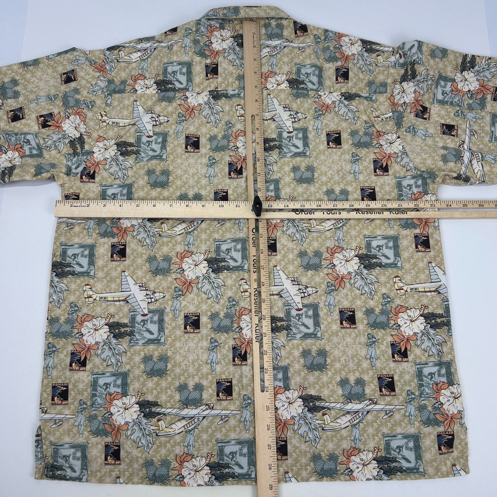 Ocean Pacific Vintage 90s OP Ocean Pacific PanAir Hawaiian Shirt Beige M Size US M / EU 48-50 / 2 - 5 Thumbnail