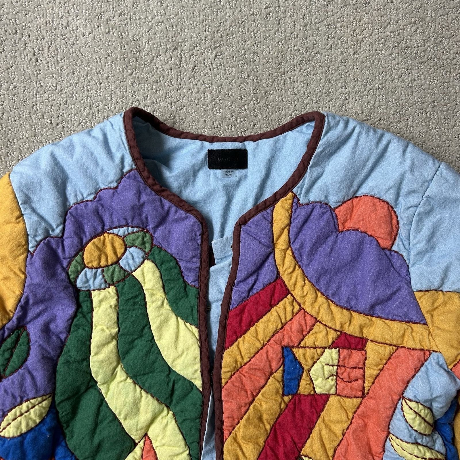 MOTHER MOTHER Women’s Jacket On The Fringe Quilted Coat 70s Colorfu Size S / US 4 / IT 40 - 12 Thumbnail