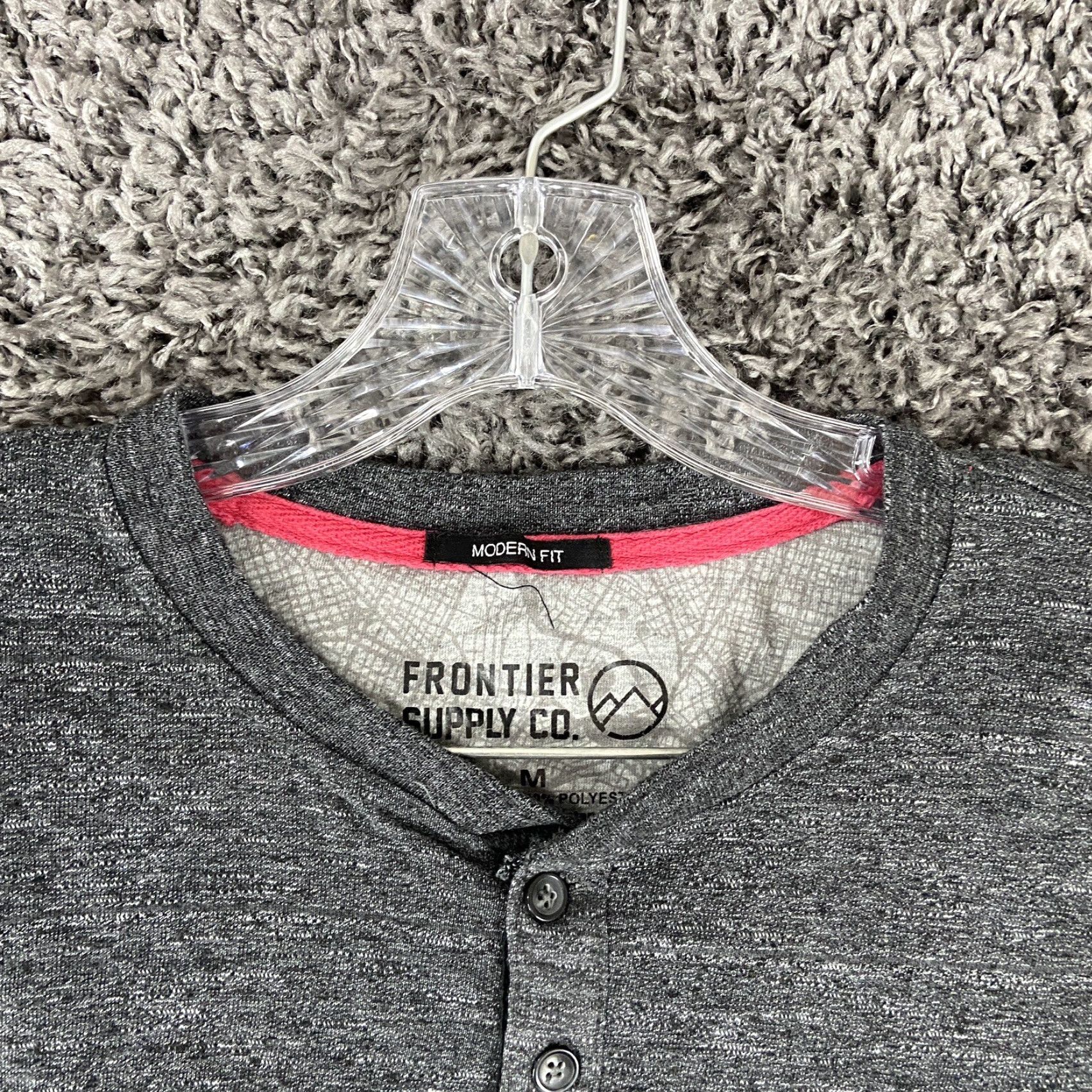 Vintage Frontier Supply Co Modern Fit Gray Long Sleeve Tshirt Men’s M Size US M / EU 48-50 / 2 - 5 Thumbnail