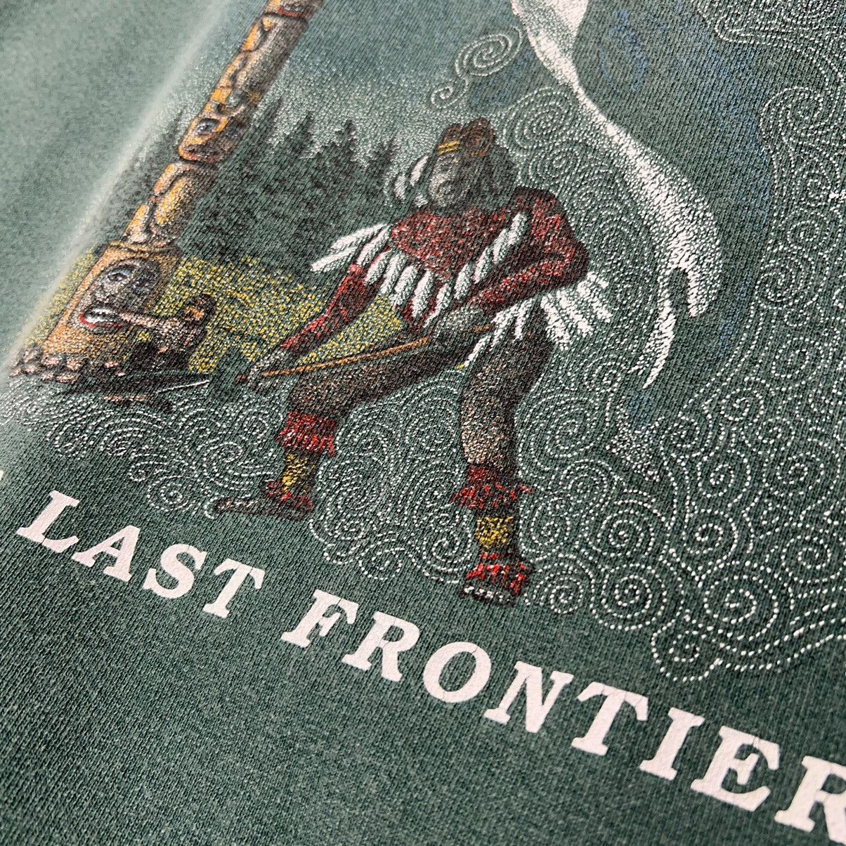 American Eagle Outfitters × Vintage VTG American Eagle Outfitters Crewneck Green Alaska Native Size US XL / EU 56 / 4 - 4 Thumbnail