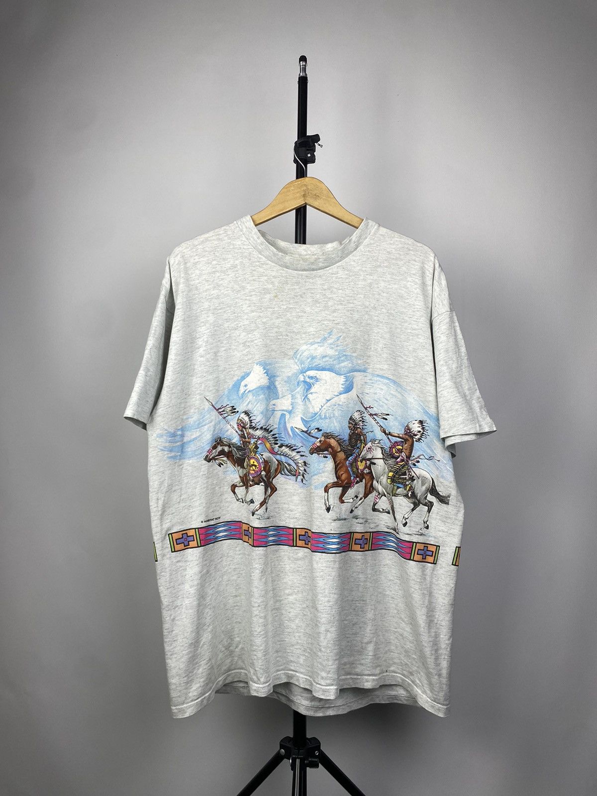 Habitat × Native × Vintage Vintage 1994 Double side USA Native aztec indian 90s Size US XL / EU 56 / 4 - 1 Thumbnail