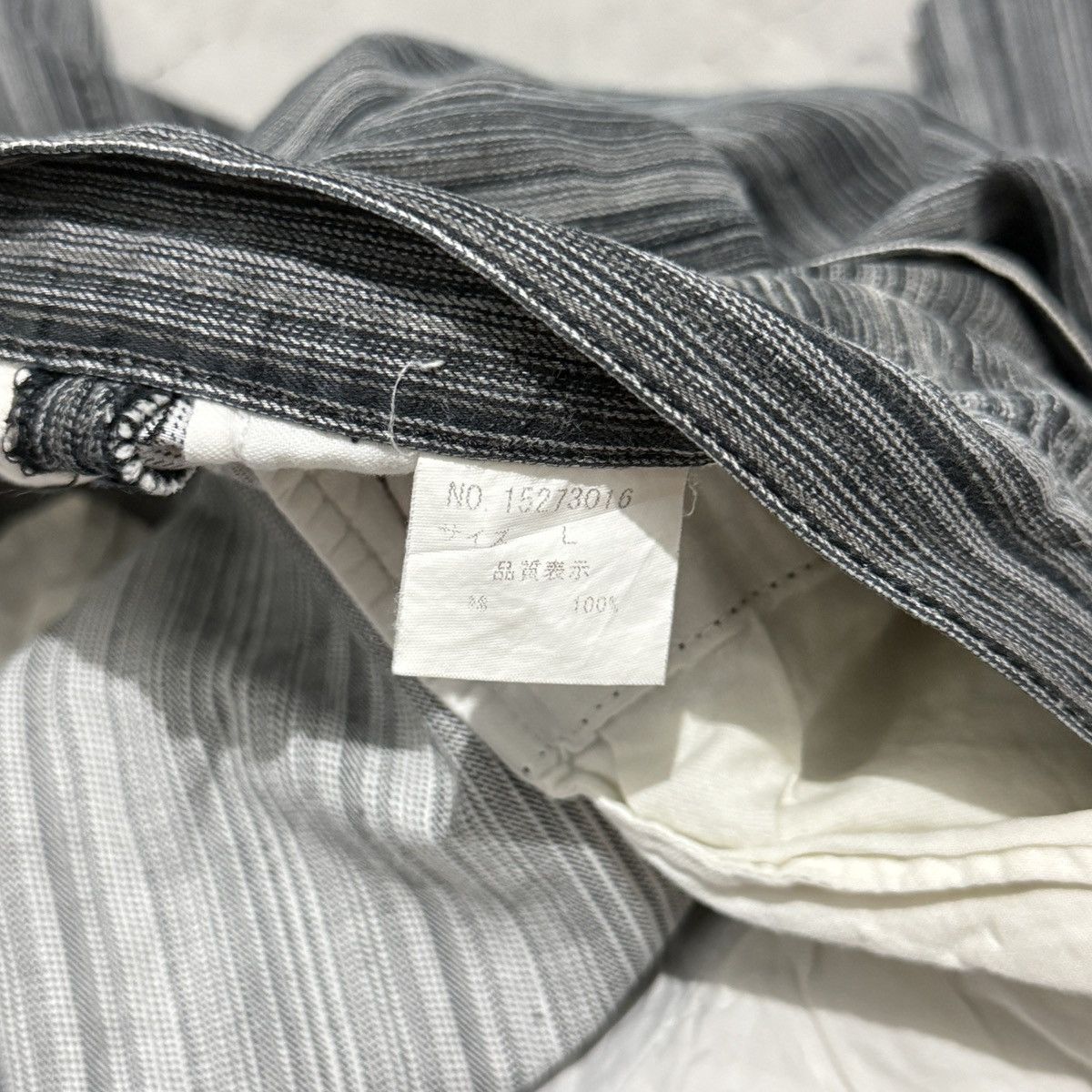 Tete Homme 2000s Tete Homme Flared Stripe Pants Size US 31 - 3 Thumbnail