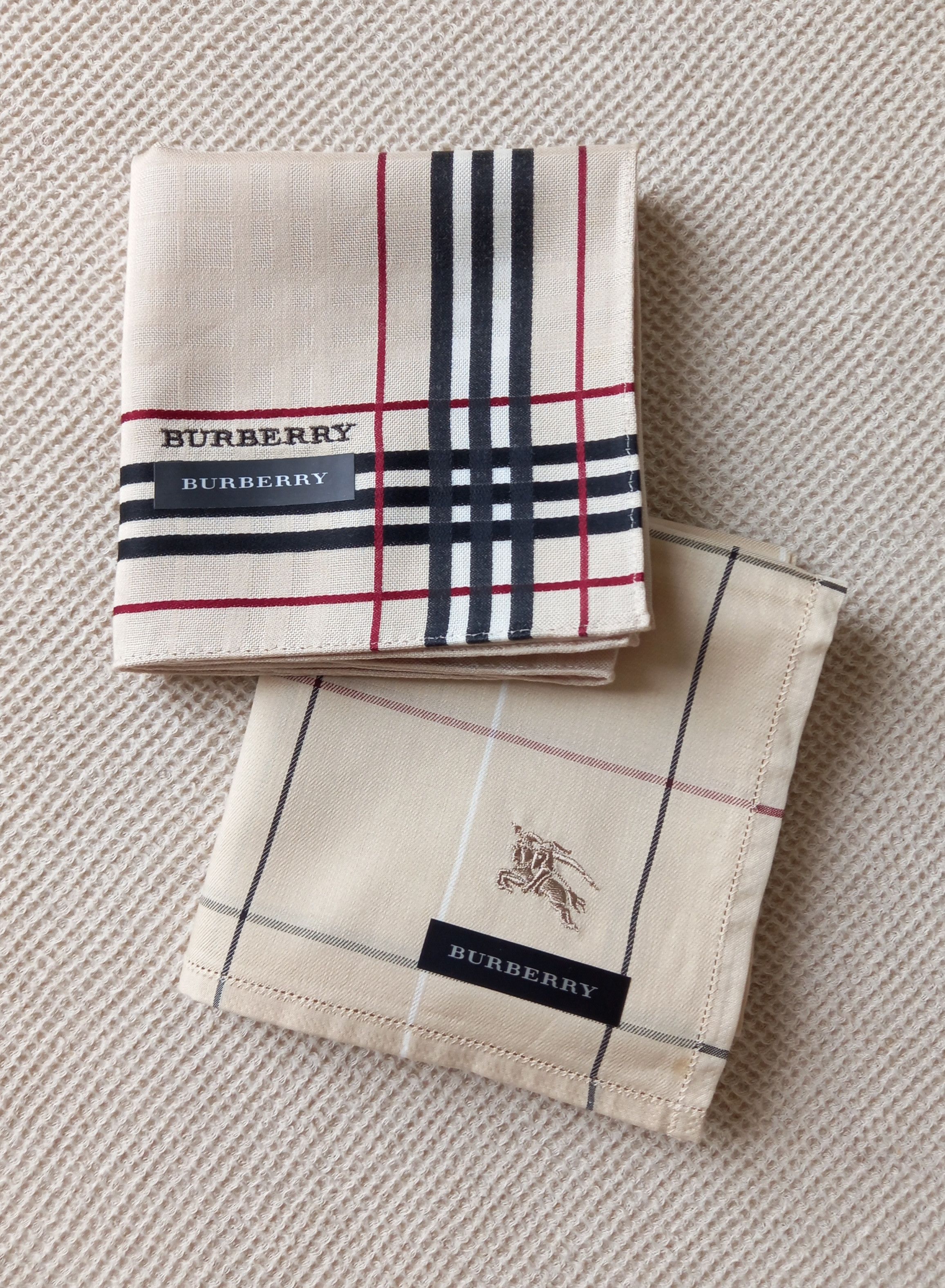 Burberry × Vintage 2 Burberry Bandana/Handkerchief embroidery nova check Size ONE SIZE - 1 Thumbnail