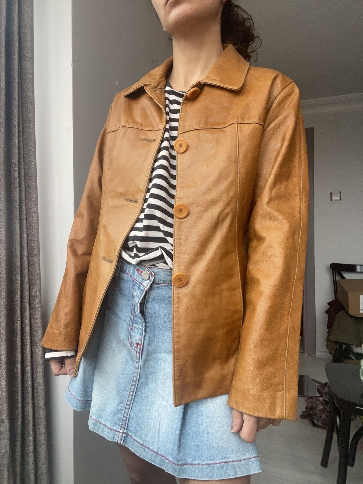 Vintage y2k leather jacket Size XS / US 0-2 / IT 36-38 - 3 Thumbnail