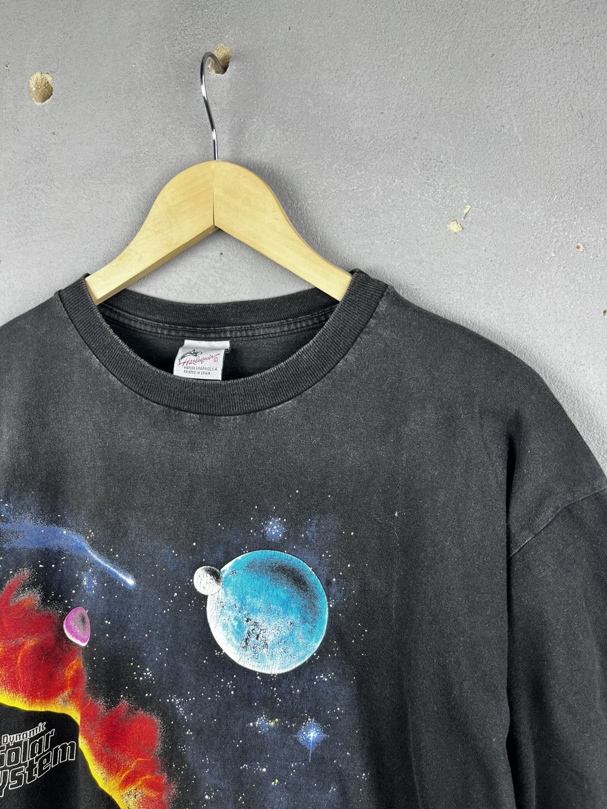 Vintage Vtg 90s Dynamic Solar System Single Stitch Space Great Size US L / EU 52-54 / 3 - 4 Thumbnail