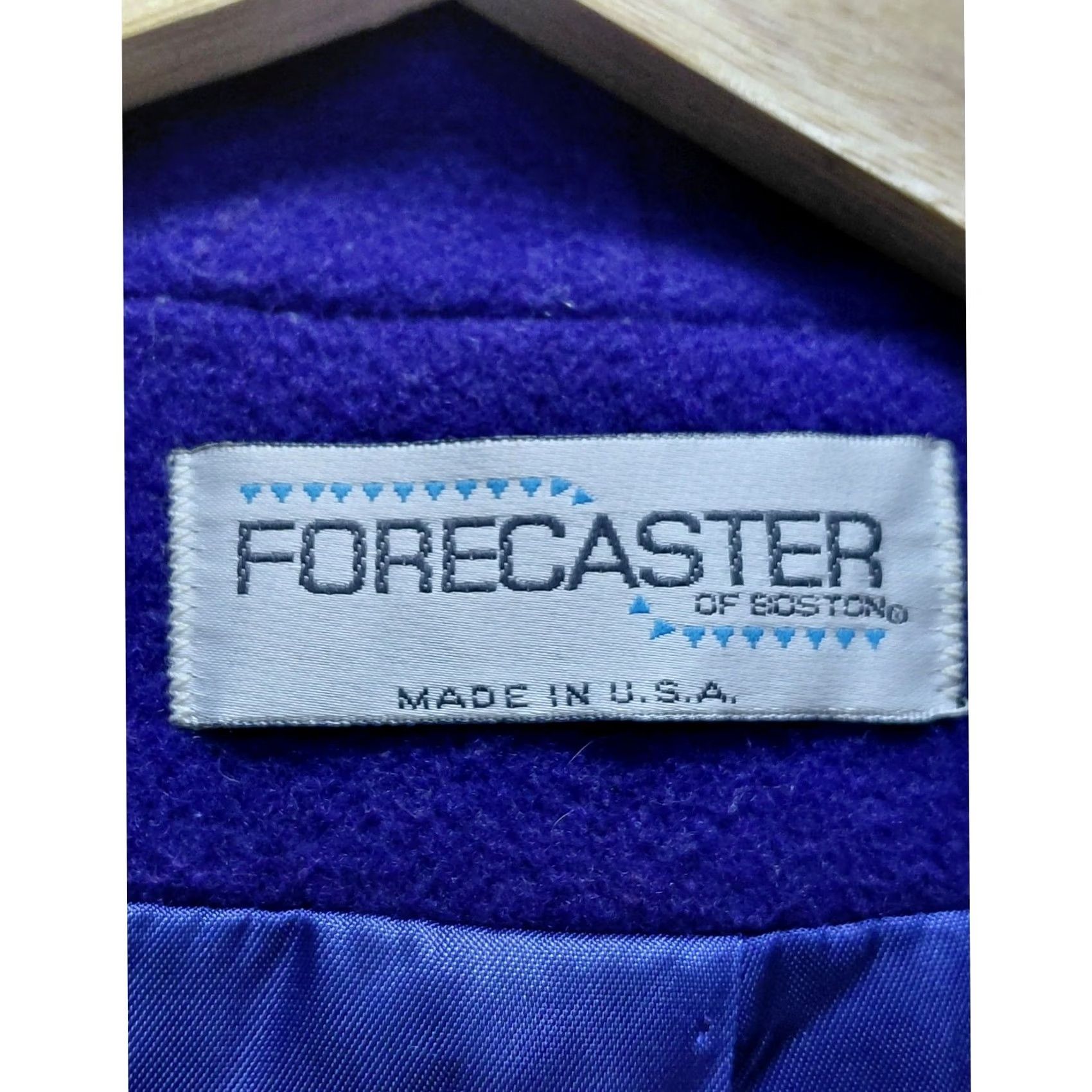 Vintage FORECASTER OF BOSTON Wool Blend Coat Blue Solid Long Sleeve Size 10 Womens Jacket/Coat Mid-Length Casual Business 3-in-1 Vintage No N/A Size L / US 10 / IT 46 - 3 Thumbnail