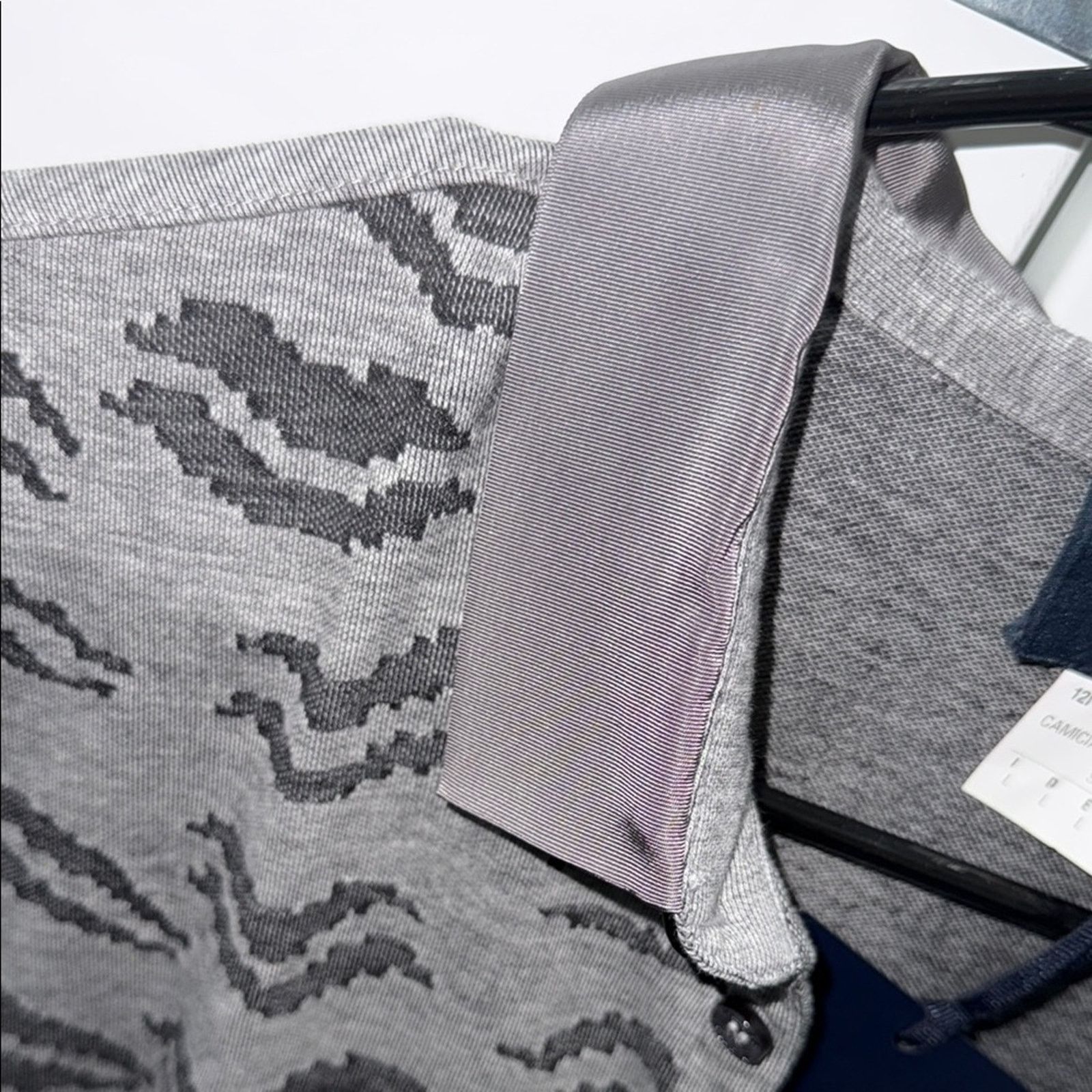 Roberto Cavalli NWT Class by Roberto cavalli Men's Gray Polo Shirt Size L Size US L / EU 52-54 / 3 - 6 Thumbnail