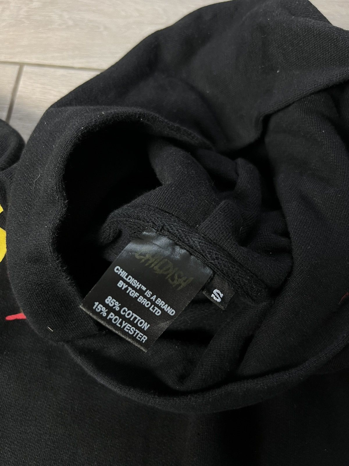Vintage Childish Vintage Black Overprint Print Hoodie Oversized Size US S / EU 44-46 / 1 - 9 Thumbnail