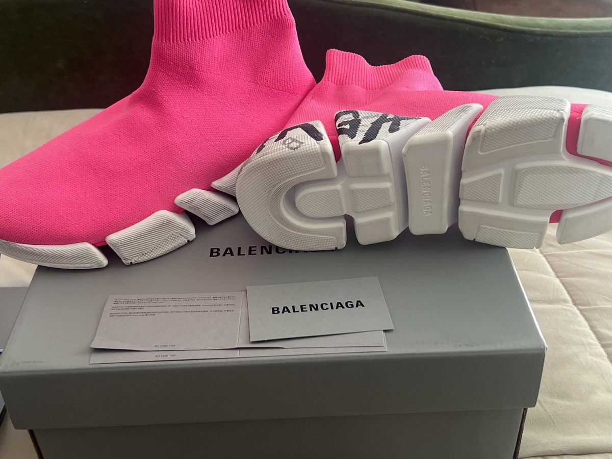 Balenciaga Balenciaga Speed 2.0 Graffiti-Printed Sock Sneaker Size US 11 / IT 41 - 1 Thumbnail