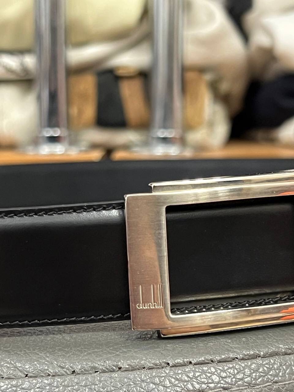 Alfred Dunhill × Leather Leather Glamour Dunhill Luxury Belt Size ONE SIZE - 2 Thumbnail