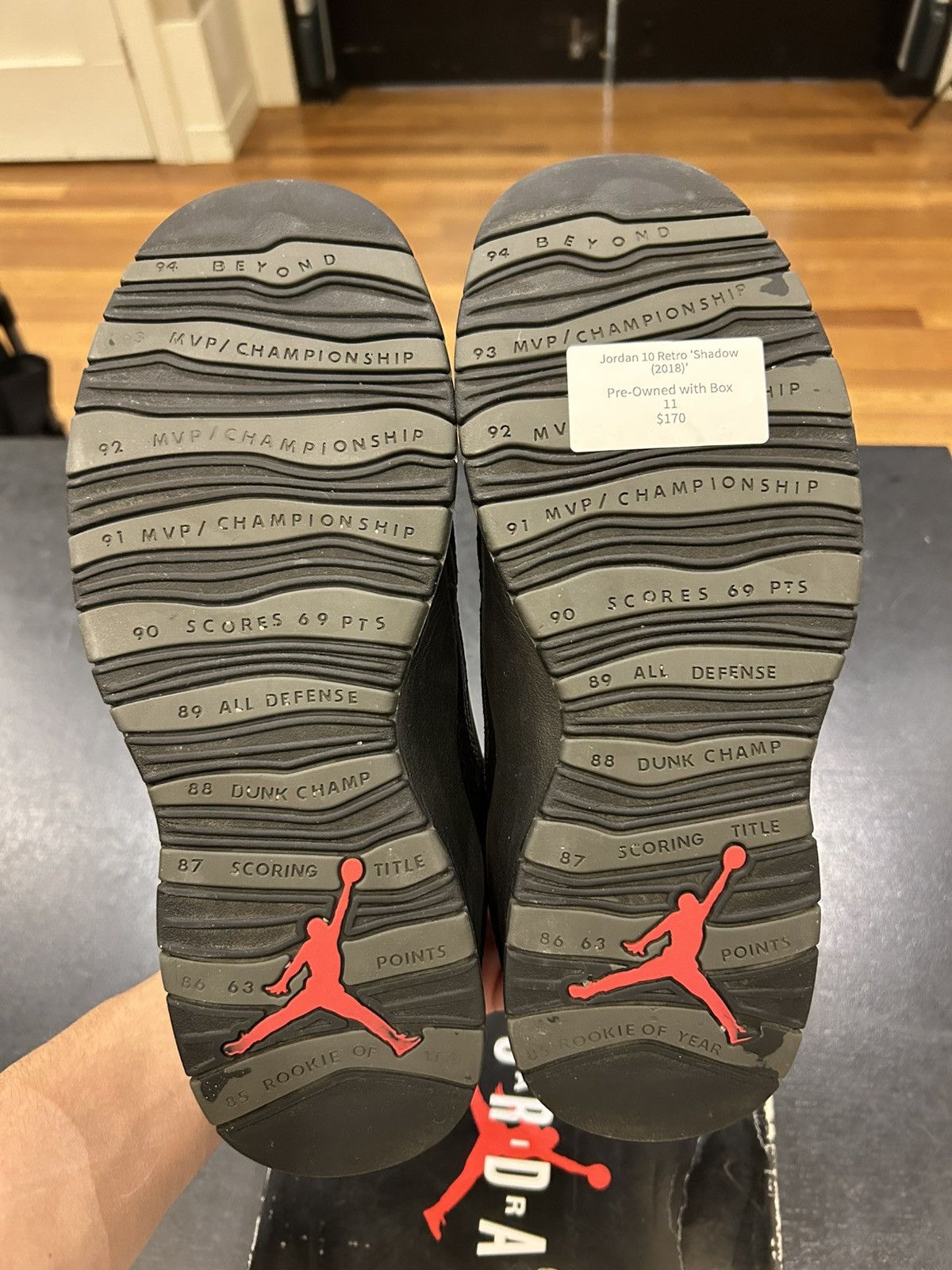Jordan Brand Jordan 10 Retro ‘Shadow’ Size US 11 / EU 44 - 5 Thumbnail