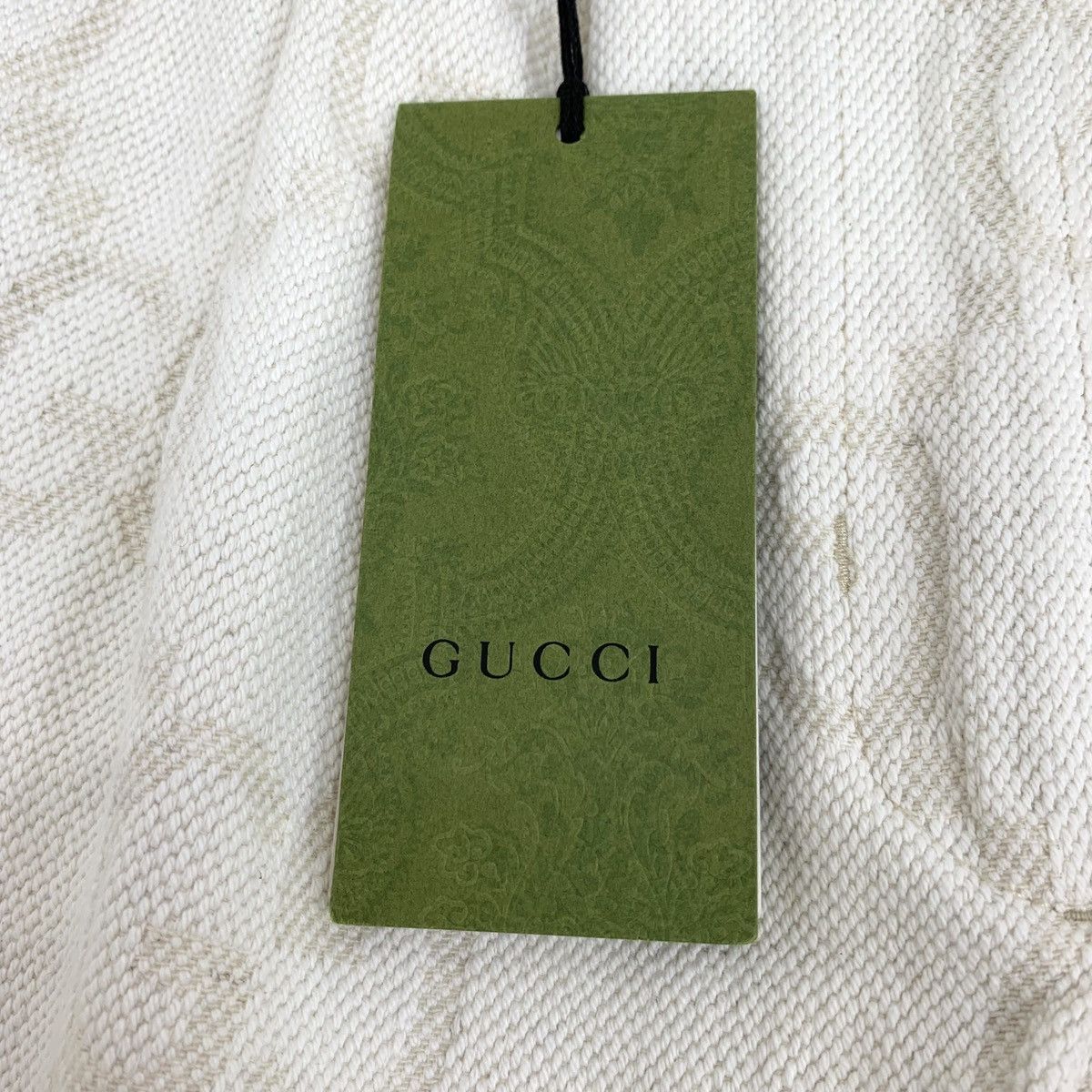 Gucci Gucci Beige Allover Logo Print Cotton Casual Shorts K26WX Size 27" / US 4 / IT 40 - 6 Thumbnail