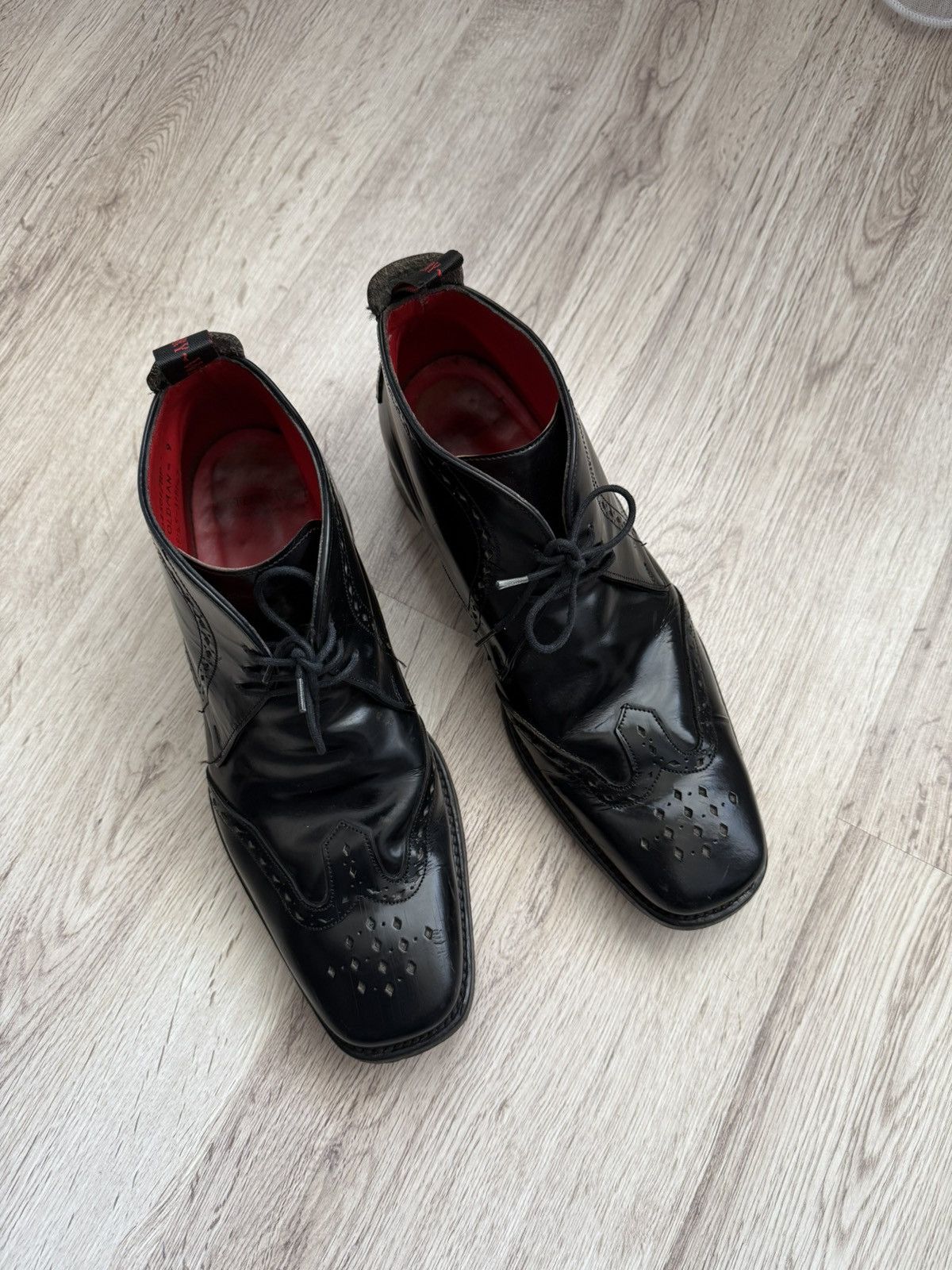 Jeffery West Jeffery West “Oldman” Black Leather Brogue Chukka Boots Size US 10 / EU 43 - 2 Thumbnail