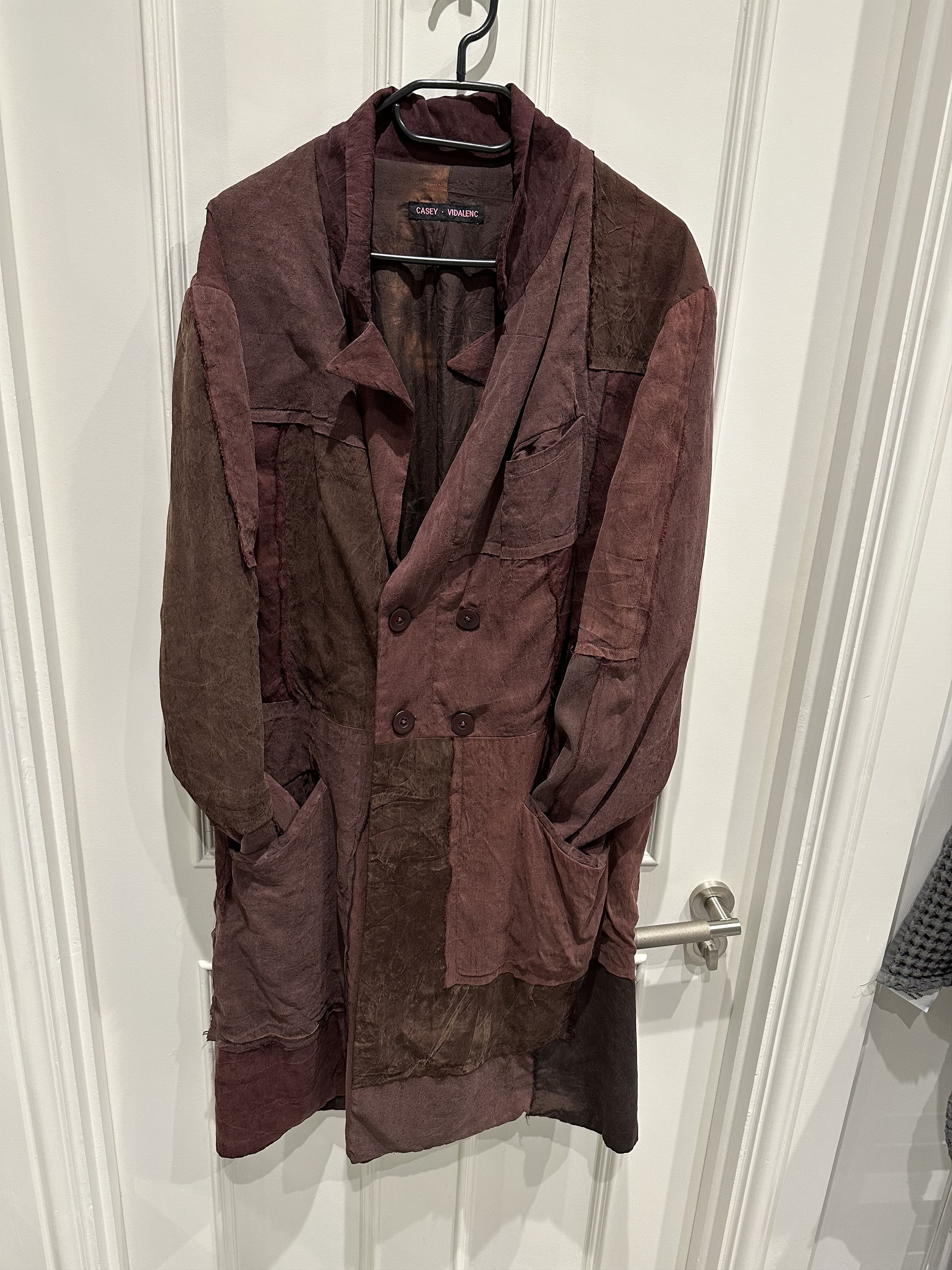 Long Burgundy Casey Vidalenc Jacket CASEY VIDALENC