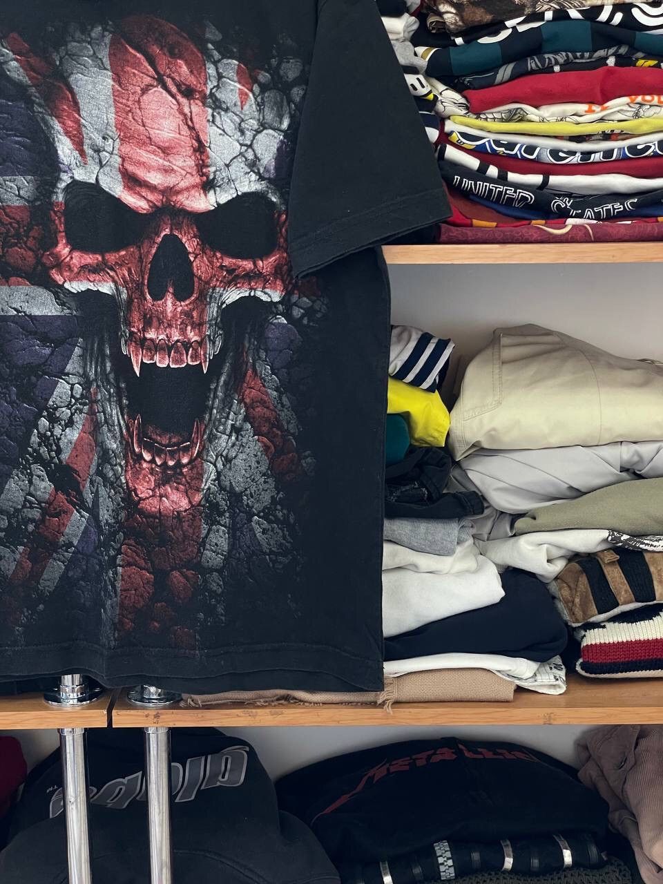 Vintage ☠️ Vintage skull t shirt y2k Size US M / EU 48-50 / 2 - 5 Thumbnail