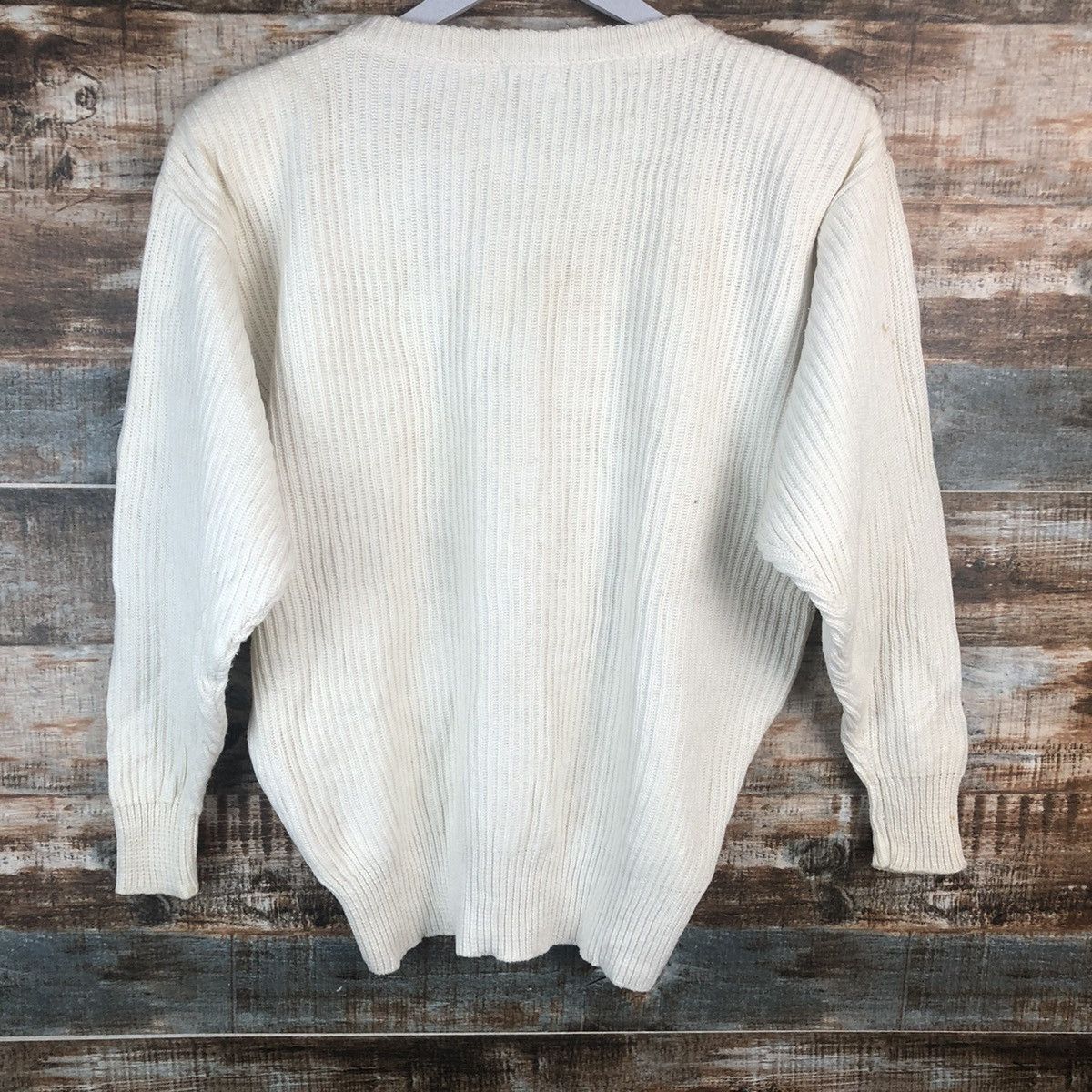Homespun Knitwear Gamis White Knitwear #A2276 Size L / US 10 / IT 46 - 15 Thumbnail