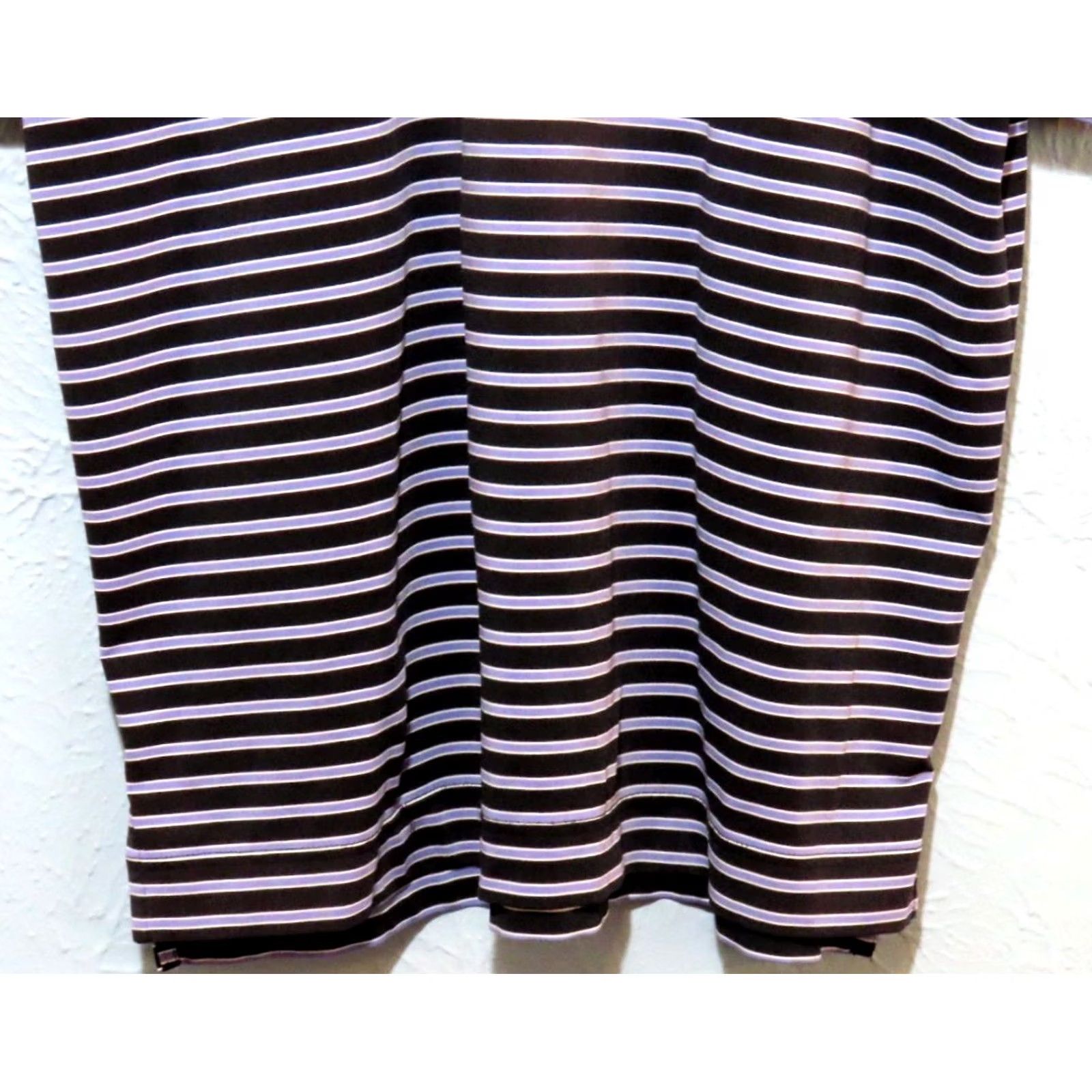Footjoy FootJoy Polo Shirt Size L Regular Purple Black Striped Short Sleeve Cotton? (Note: fabric listed as Polyester) Size US L / EU 52-54 / 3 - 2 Thumbnail