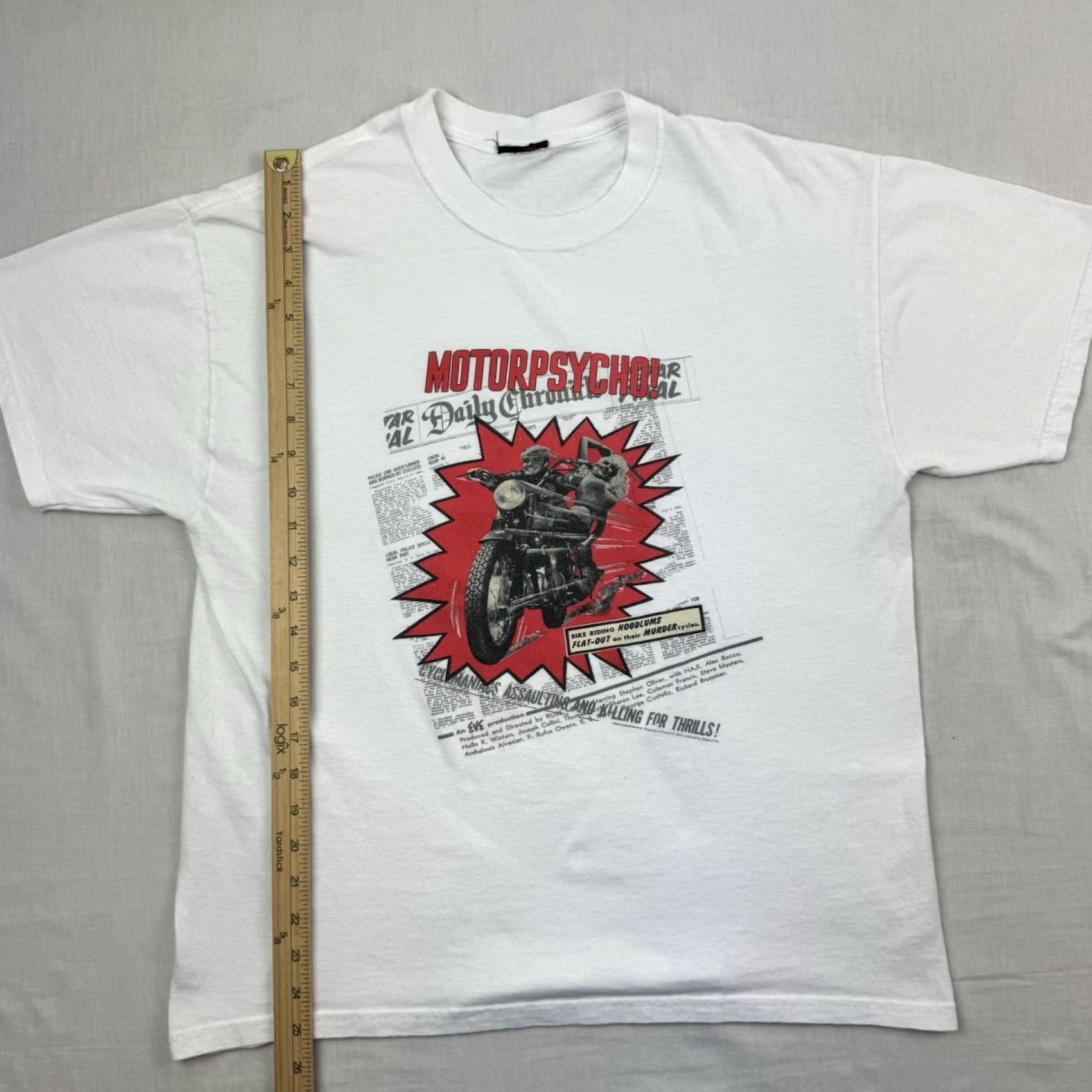 Vintage VINTAGE Y2K Motorpsycho Movie Promo T Shirt Adult Medium Thriller Mens Size US M / EU 48-50 / 2 - 6 Thumbnail
