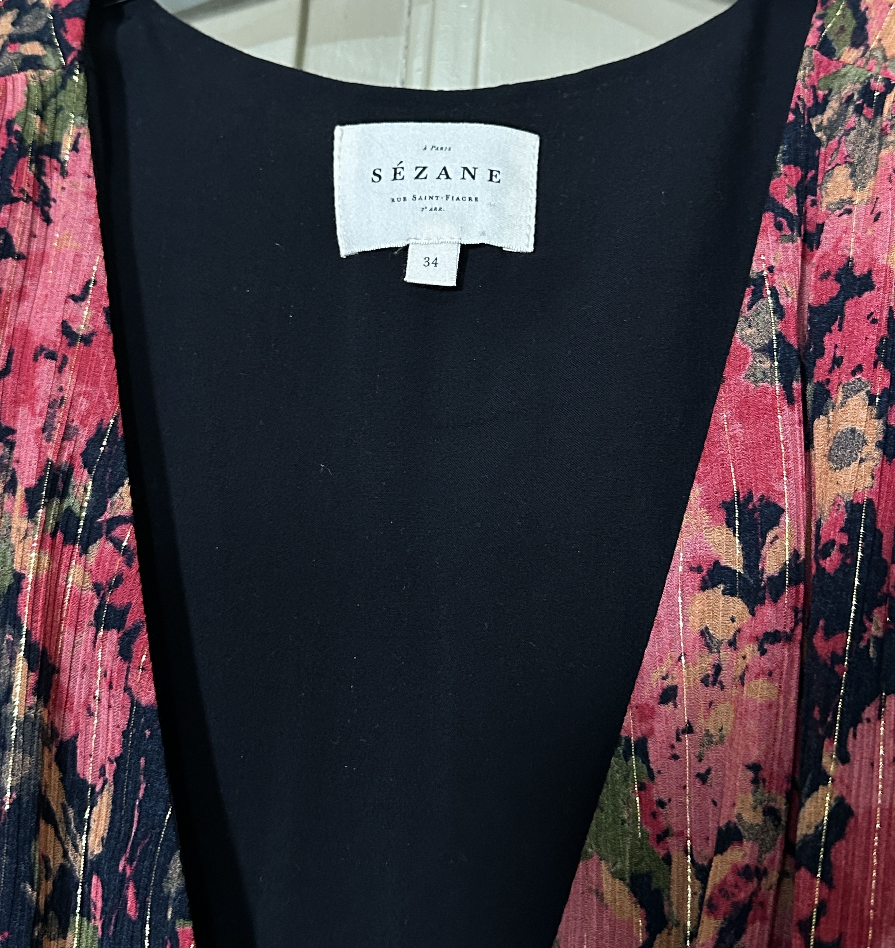 Sezane Armonie Floral Wrap Dress Size XS / US 0-2 / IT 36-38 - 6 Thumbnail