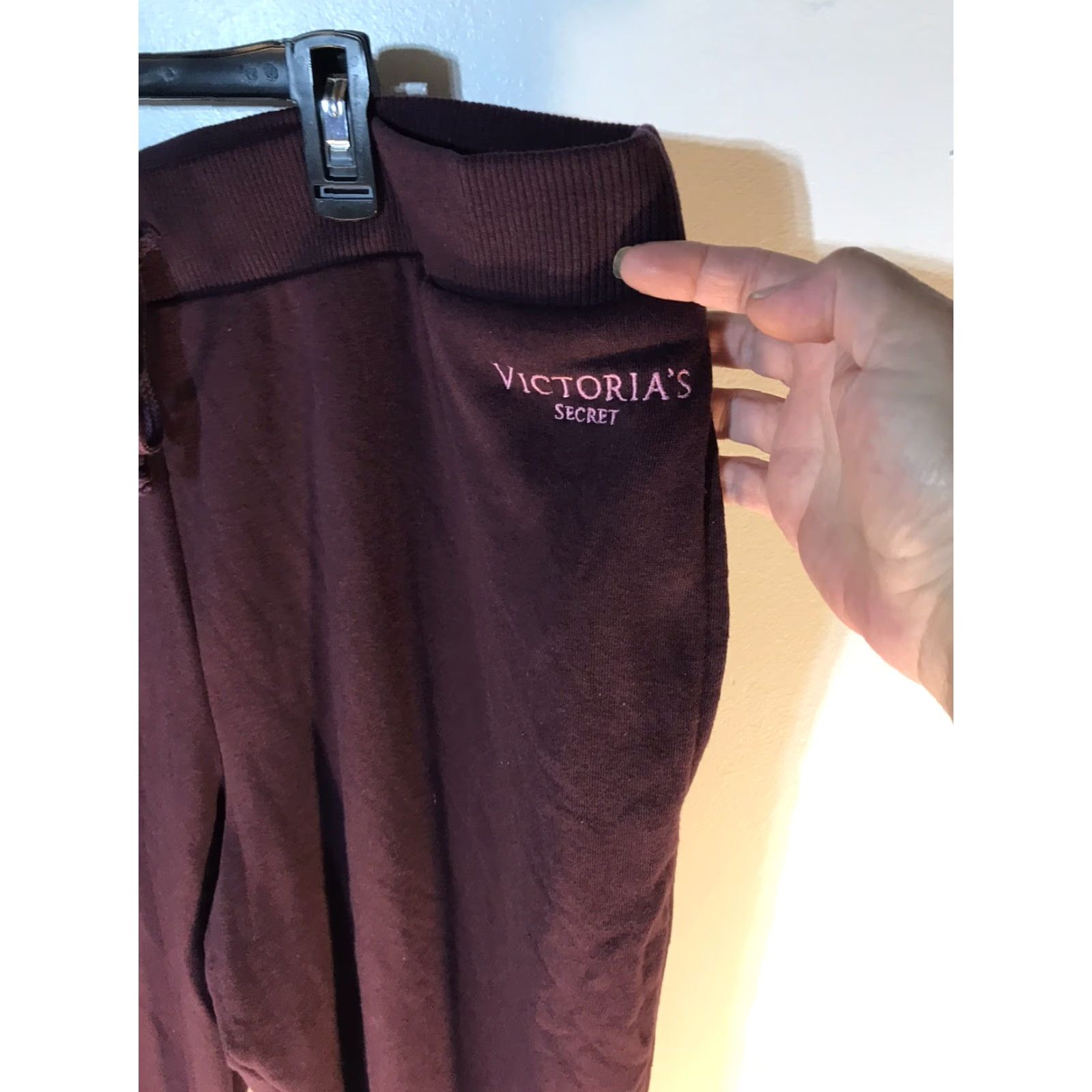 Victoria's Secret Victoria's Secret Plum Drawstring Joggers Womens Plus Size 2X Casual Comfort Soft Purple Size 40" / US 18 - 2 Thumbnail