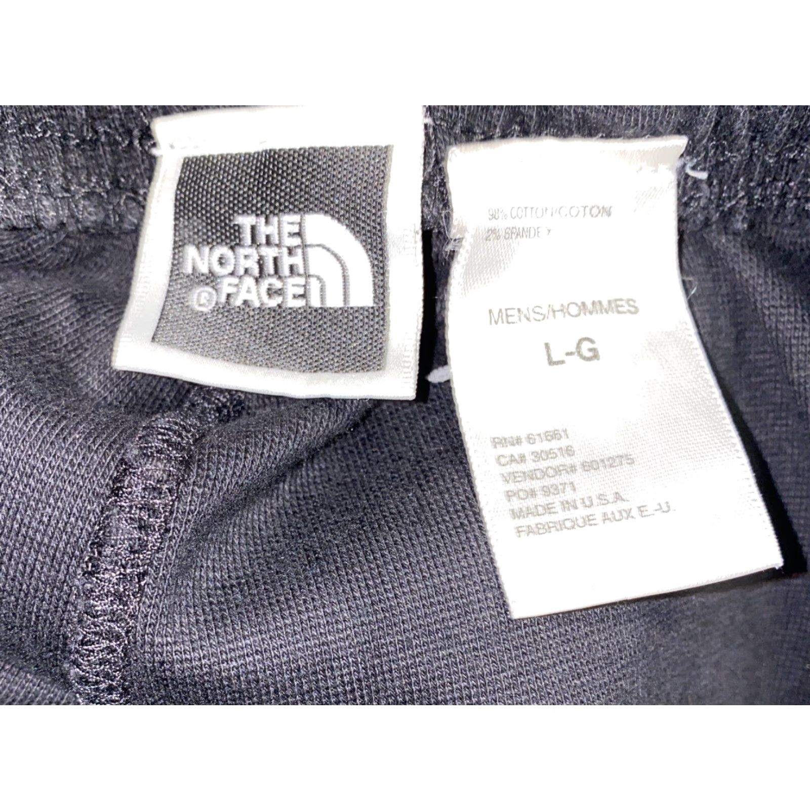 The North Face The North Face Mens Black Athletic Pants L Regular Inseam 29 in Drawstring Cotton Athletic Style Mens Size US 33 - 5 Thumbnail