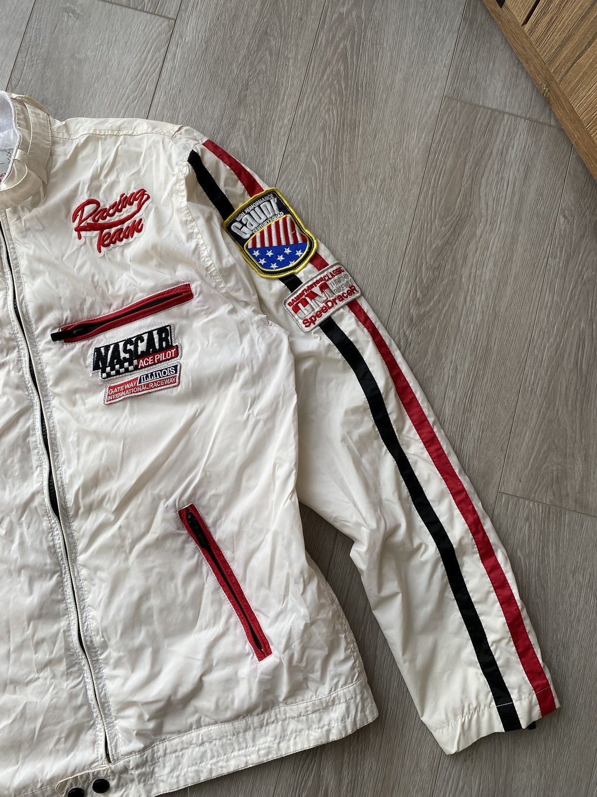 Japanese Brand Vintage High Speed Racing Team Moto Jacket Size US L / EU 52-54 / 3 - 5 Thumbnail