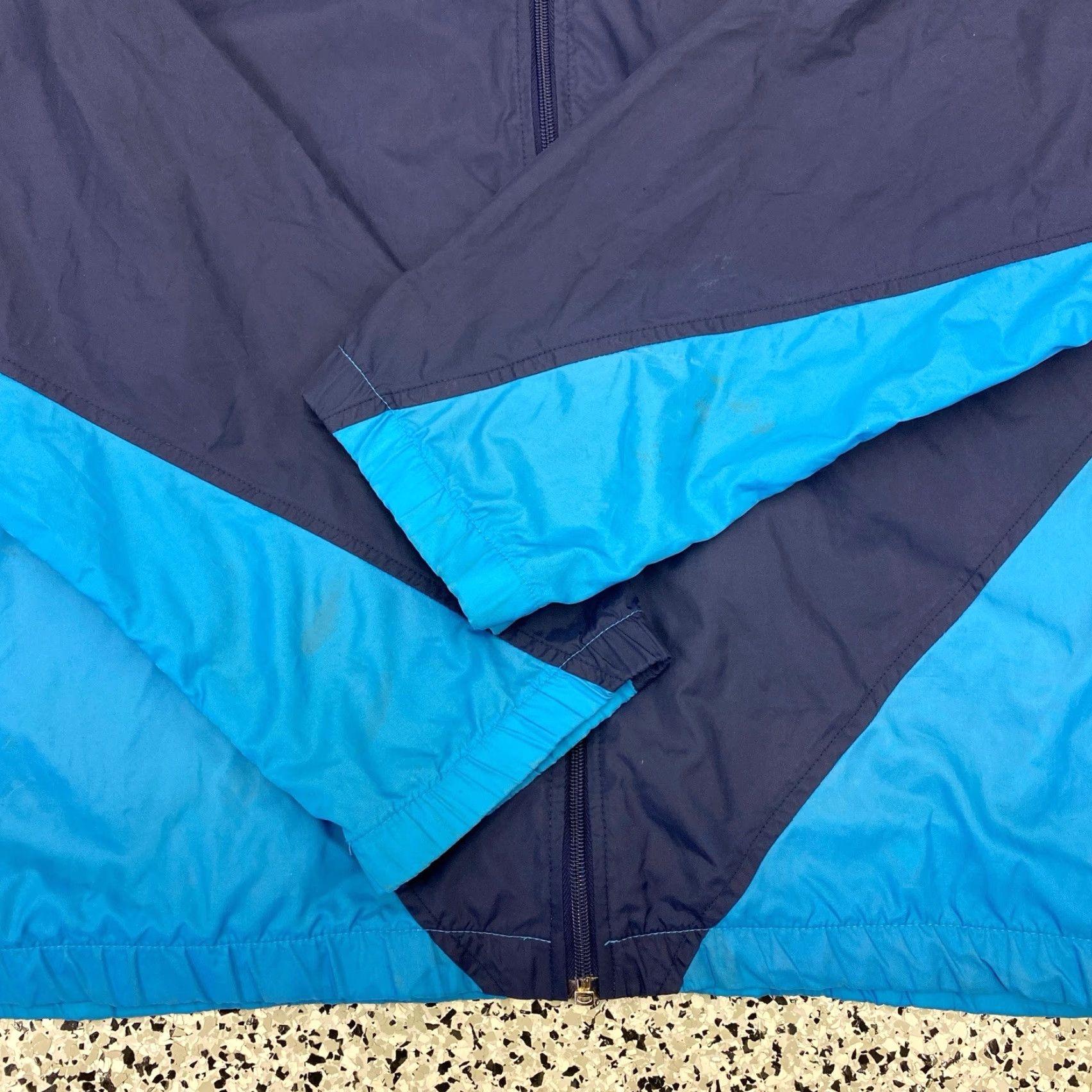 Nike VINTAGE Nike Jacket Windbreaker 90s White Blue L Mens Large Size US L / EU 52-54 / 3 - 2 Thumbnail