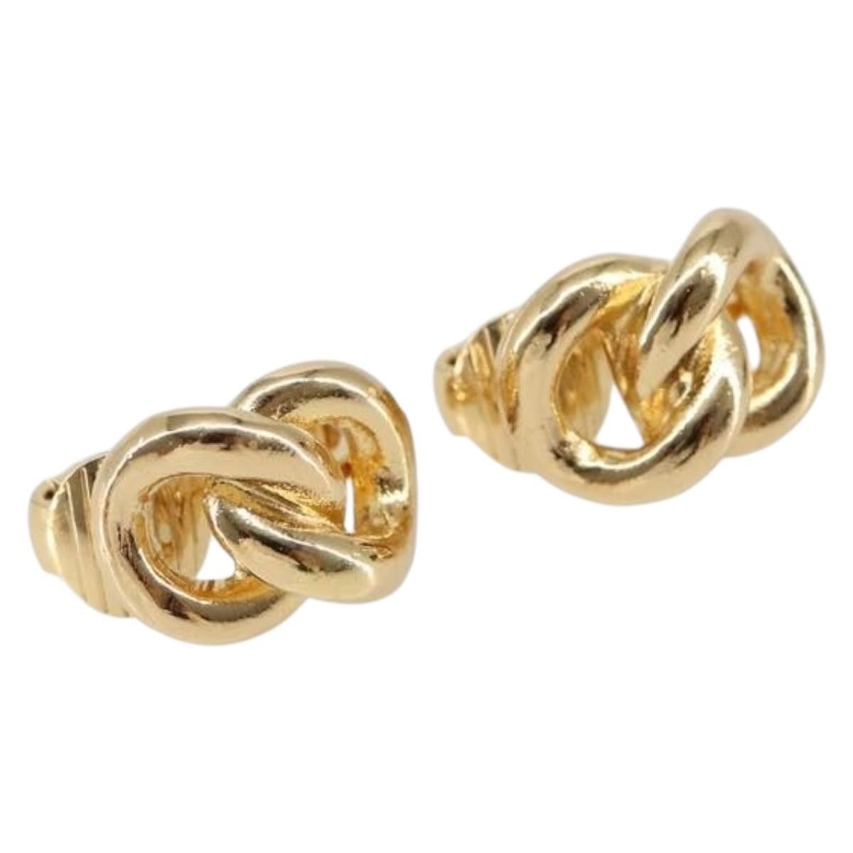 Dior Christian Dior Vintage Logo Round Clip-On Earrings Metal Size ONE SIZE - 1 Thumbnail