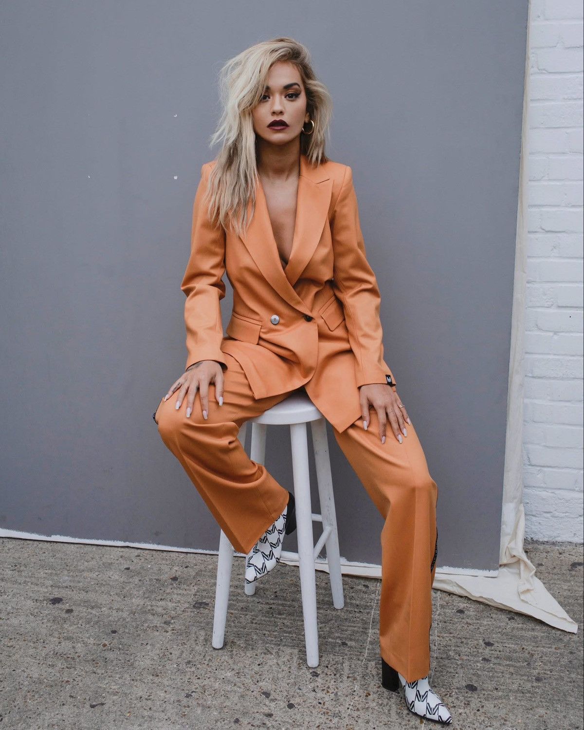 Other Marcell Von Berlin Burnt Orange Wool Blazer Size M / US 6-8 / IT 42-44 - 6 Thumbnail