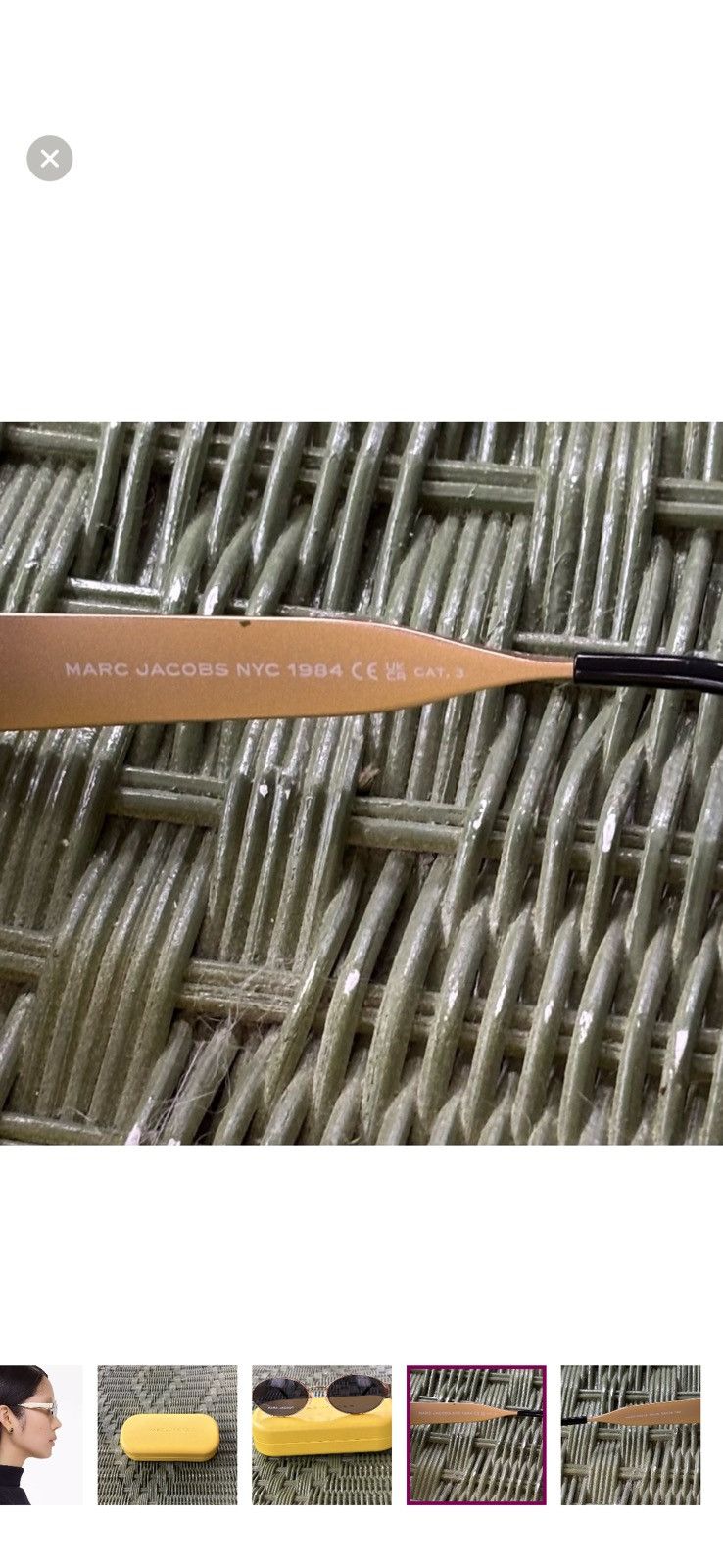 Marc Jacobs Marc Jacobs Classic Logo Round Sunglasses Size ONE SIZE - 9 Thumbnail