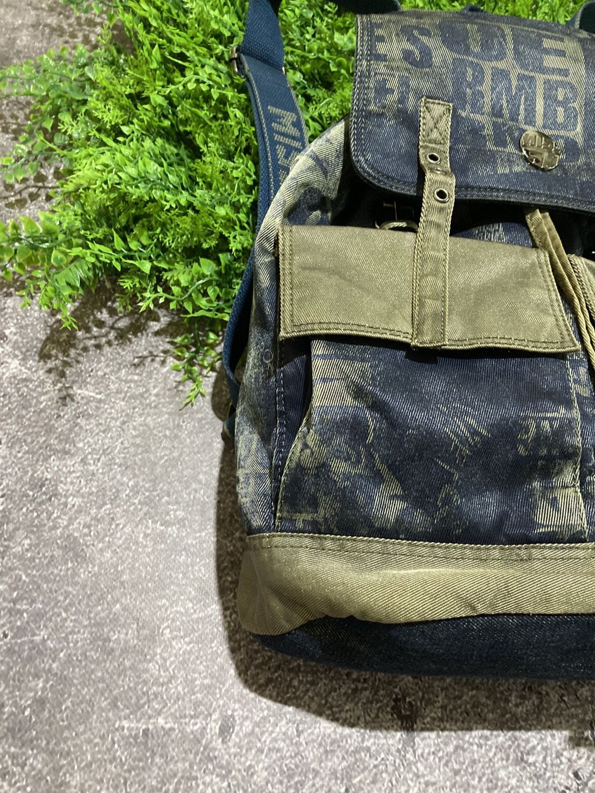 Miss Sixty Vintage Miss Sixty Archive Backpack Denim Printed Bag Y2K Size ONE SIZE - 2 Thumbnail