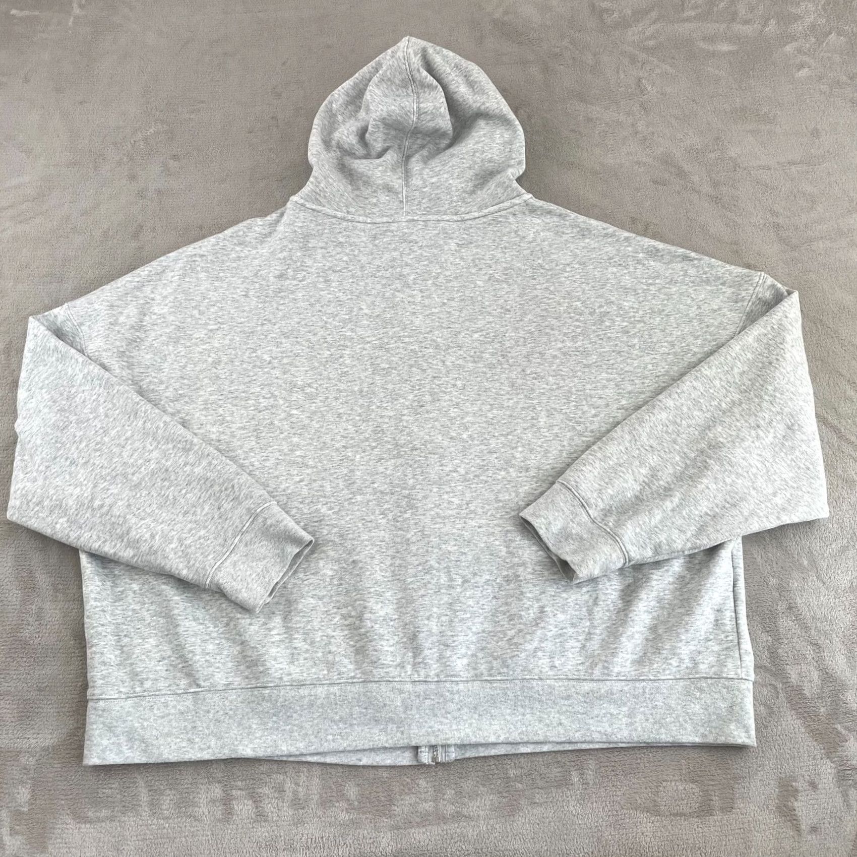 Fabletics Fabletics Grey Heather Hoodie Women 4X Full Zip Long Sleeve Athleisure Active Size XXL / US 16-18 / IT 52-54 - 5 Thumbnail
