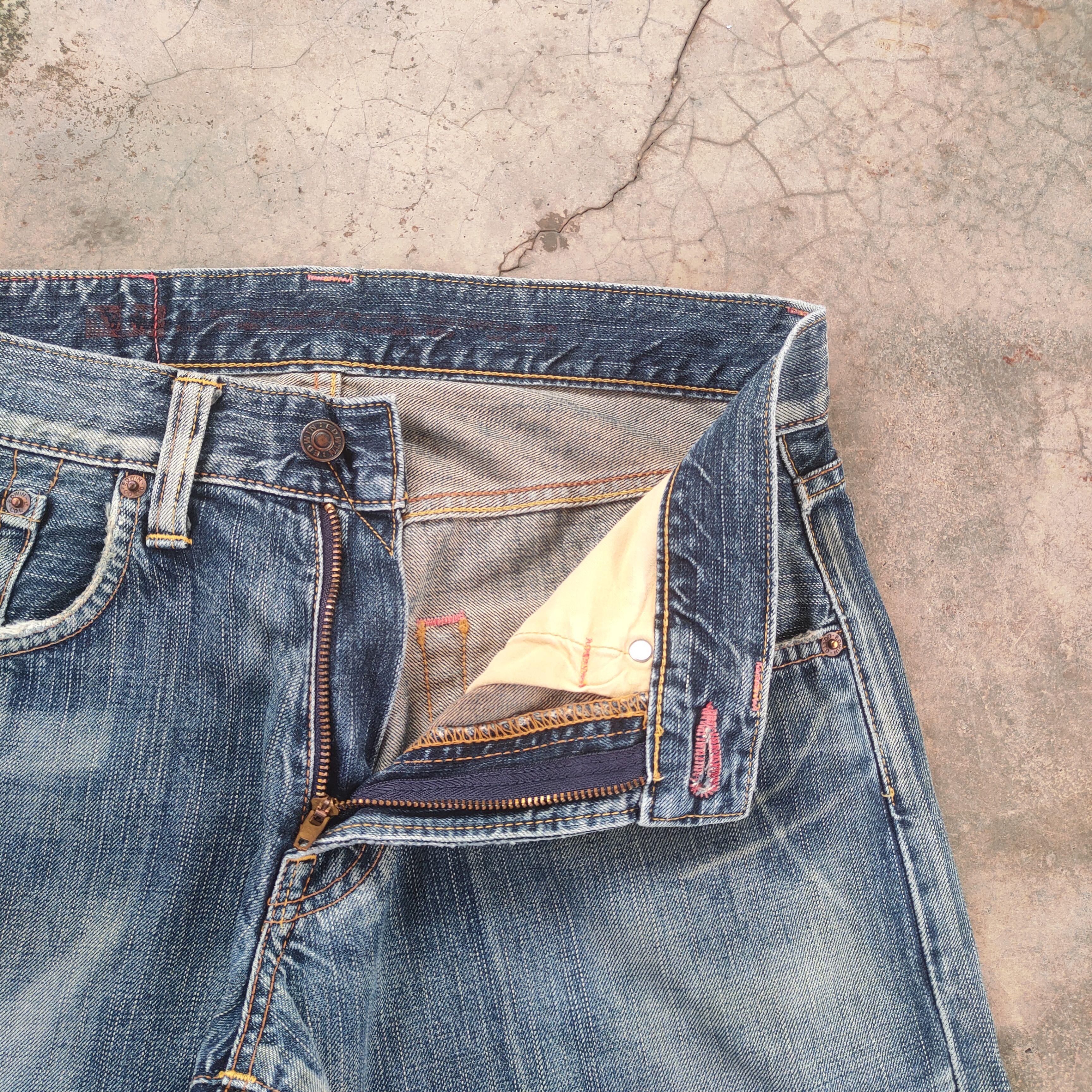 Edwin Edwin 404 vintage distressed jeans denim pants Size US 30 / EU 46 - 6 Thumbnail