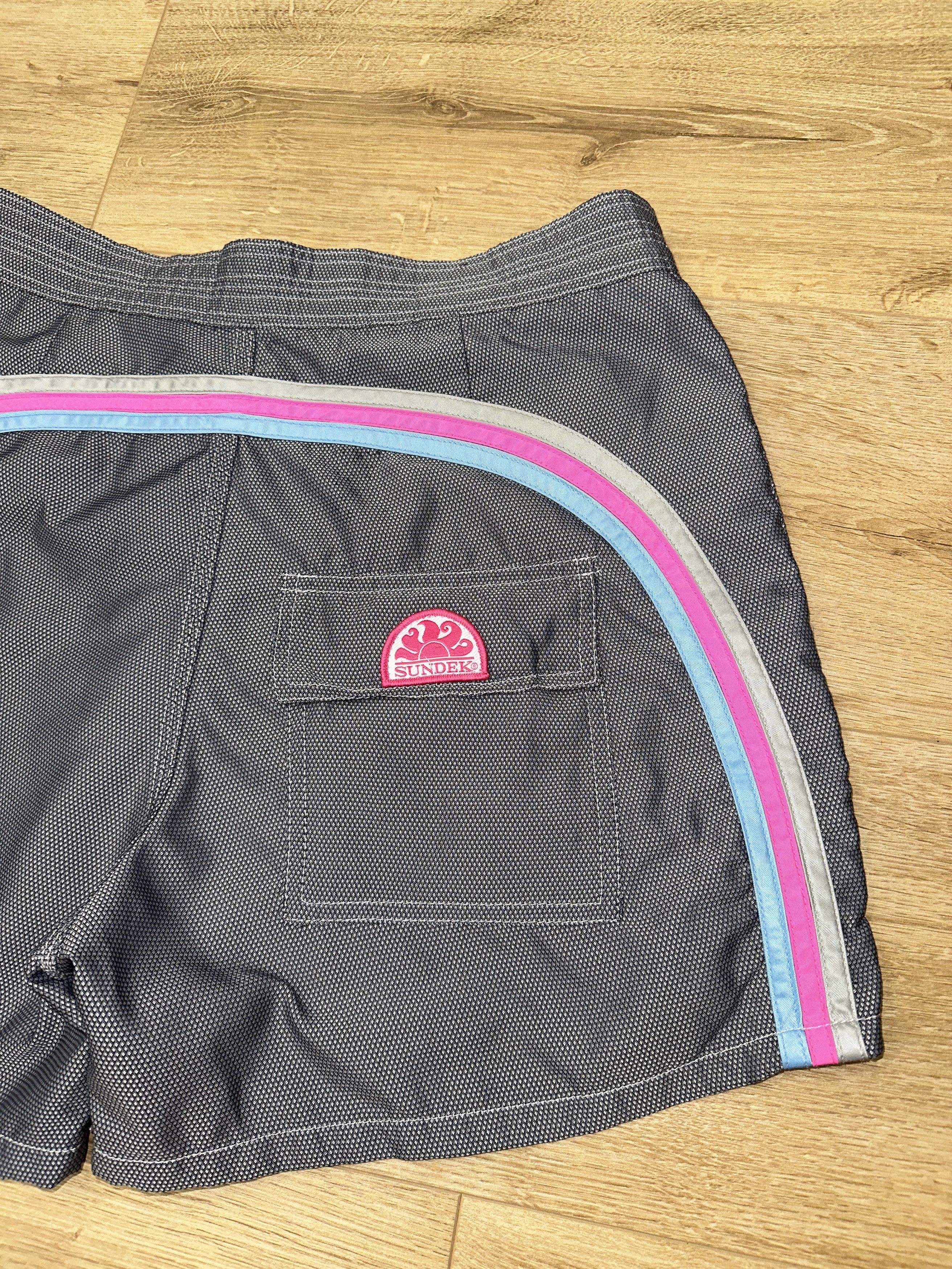 Sundek Vintage Knit Sundek 32 Rainbow Swim Shorts 32 Boardshorts Size US 32 / EU 48 - 4 Thumbnail