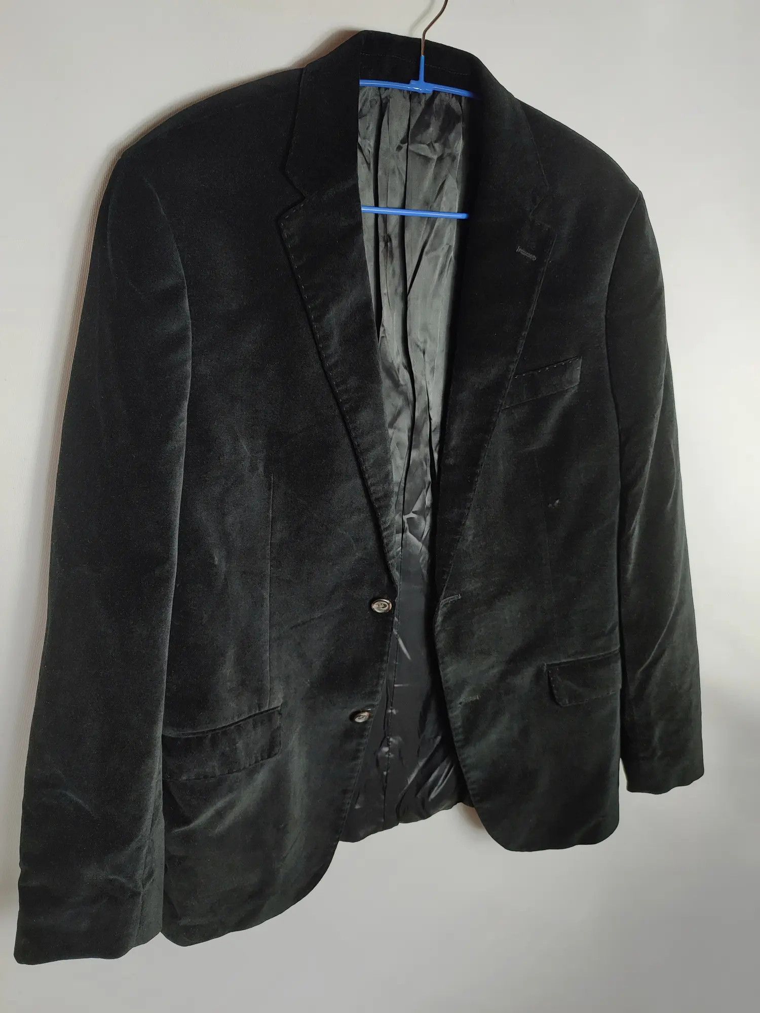 Lauren Ralph Lauren × Polo Ralph Lauren × Ralph Lauren Black Label LRL Ralph Lauren Velour Black Blazer Size 48R - 3 Thumbnail