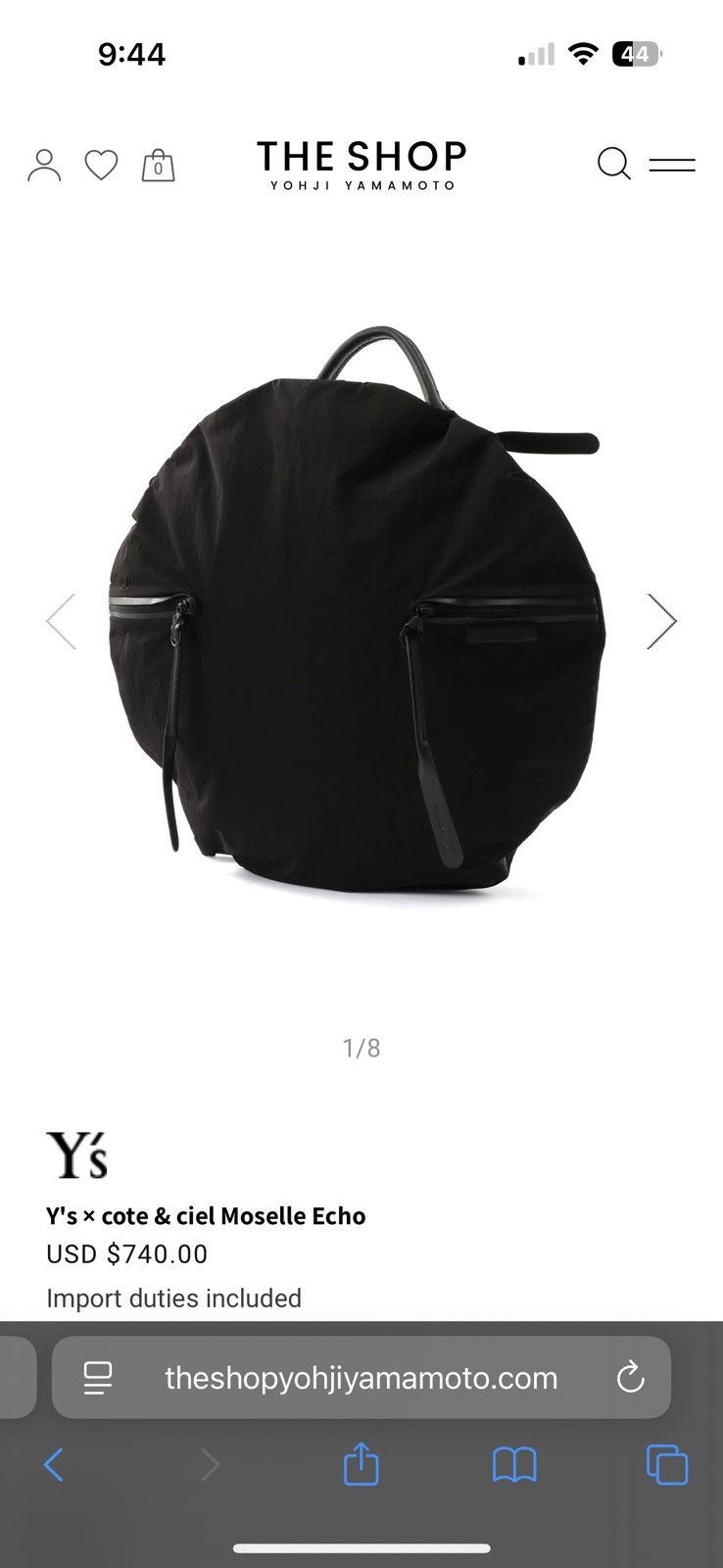 Cote&Ciel × Y's Cote et Ciel x Y’s by Yohji Yamamoto Tech Moselle Backpack Size ONE SIZE - 14 Thumbnail