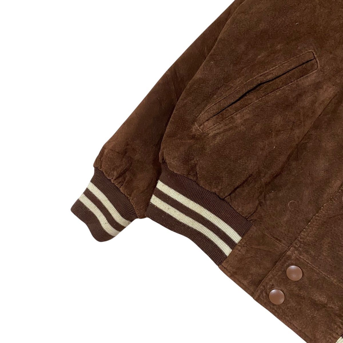 Converse × Genuine Leather 🔥VTG CONVERSE CHUCK TAYLOR PIGSKIN LEATHER VARSITY JACKET Size US M / EU 48-50 / 2 - 4 Thumbnail