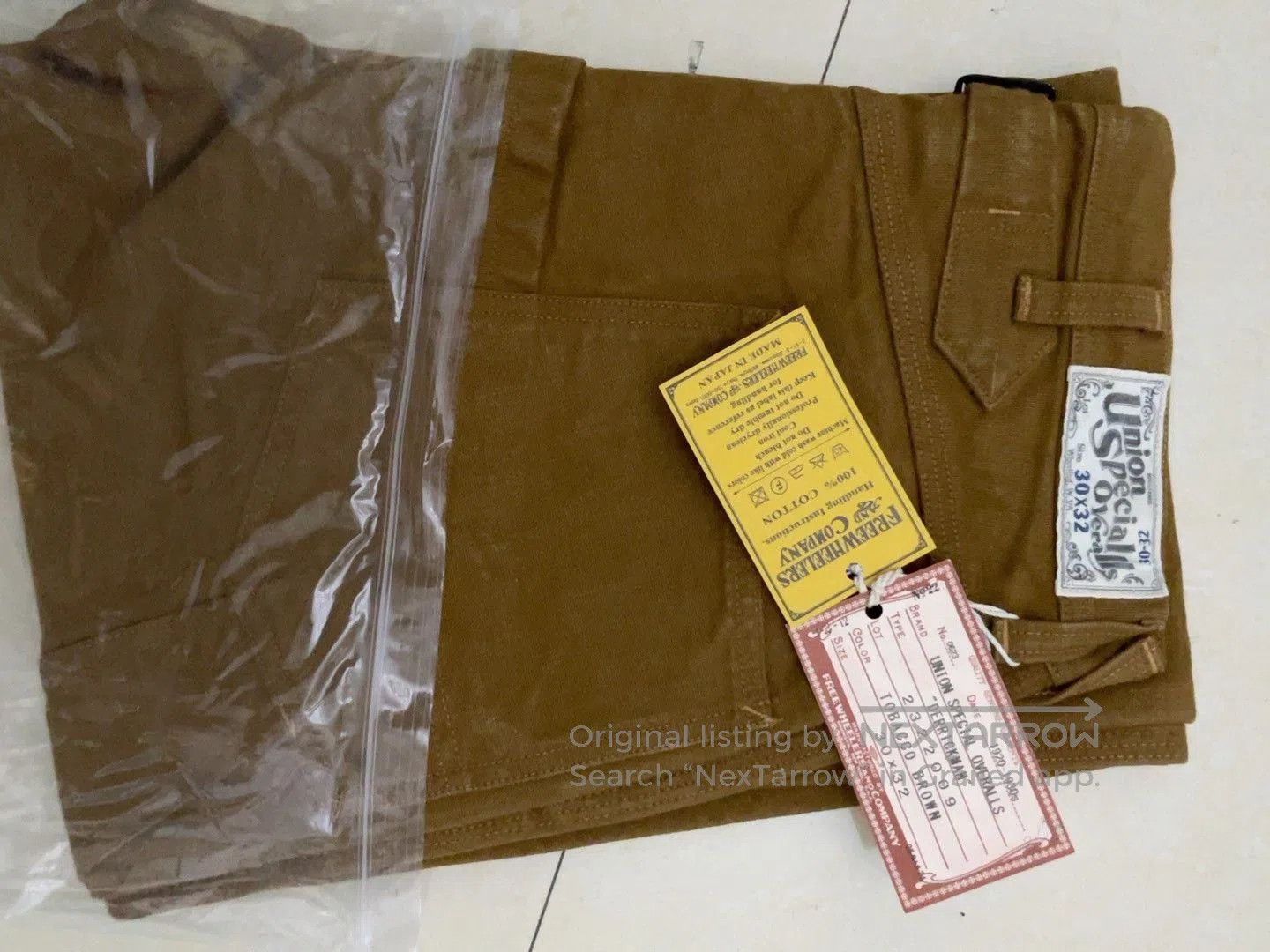 Freewheelers FREEWHEELERS UNION SPECIAL DERRICKMAN Work Pants. Size US 30 / EU 46 - 1 Thumbnail