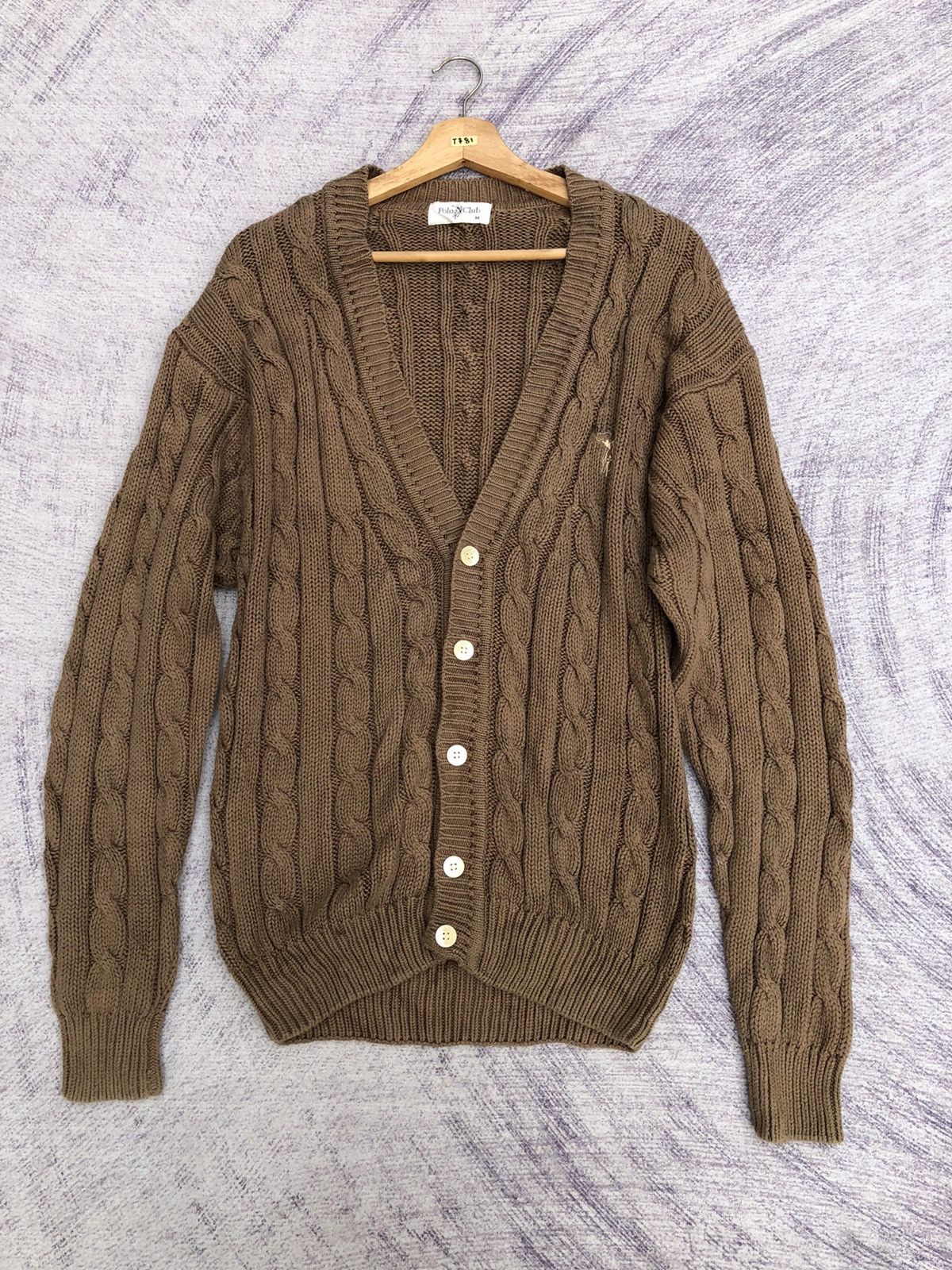 Homespun Knitwear 🔴Cardigan Polo Club Pureknit Memeri/Jumper Luxury Style Size L / US 10 / IT 46 - 2 Thumbnail